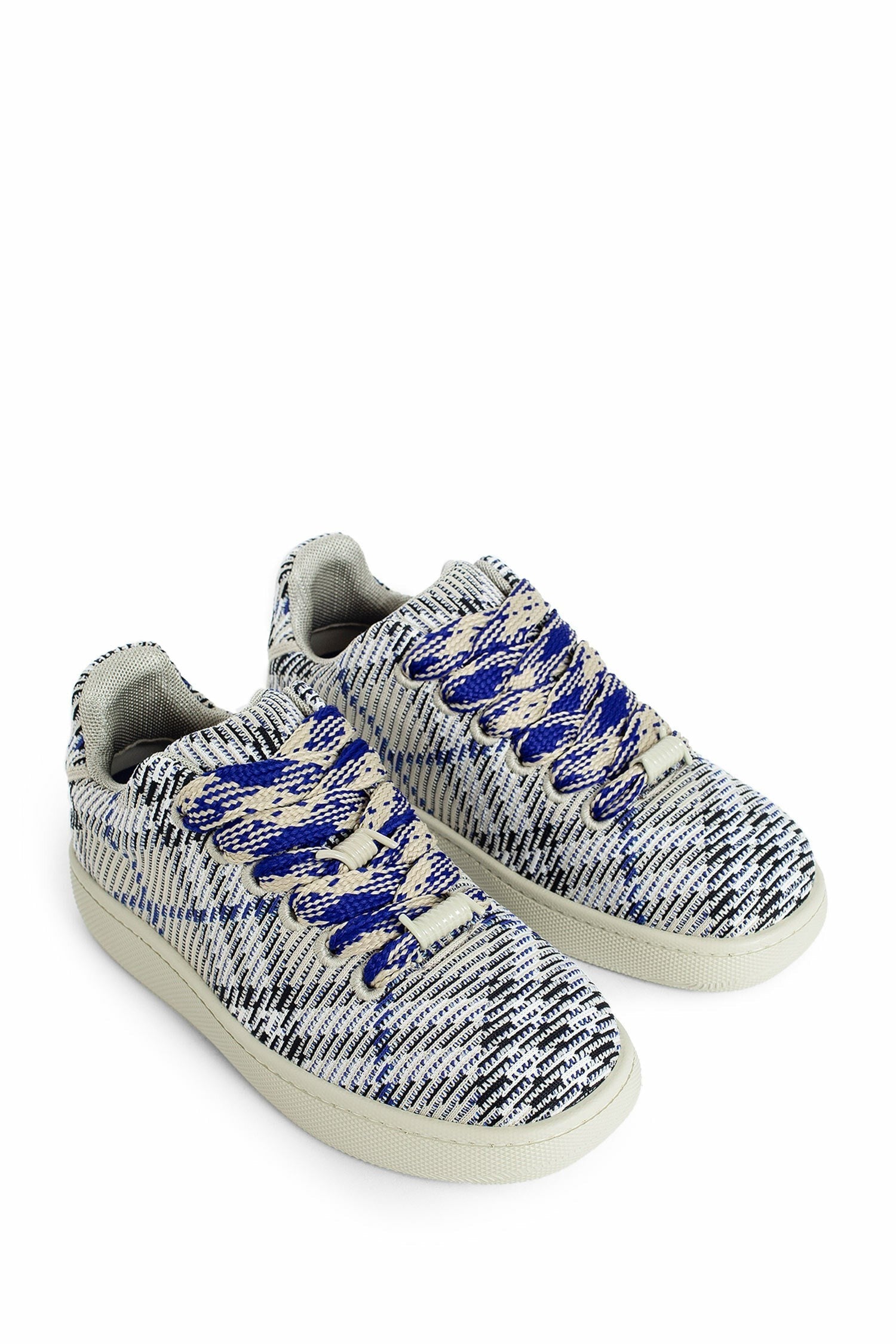 Check Knit Box Sneakers