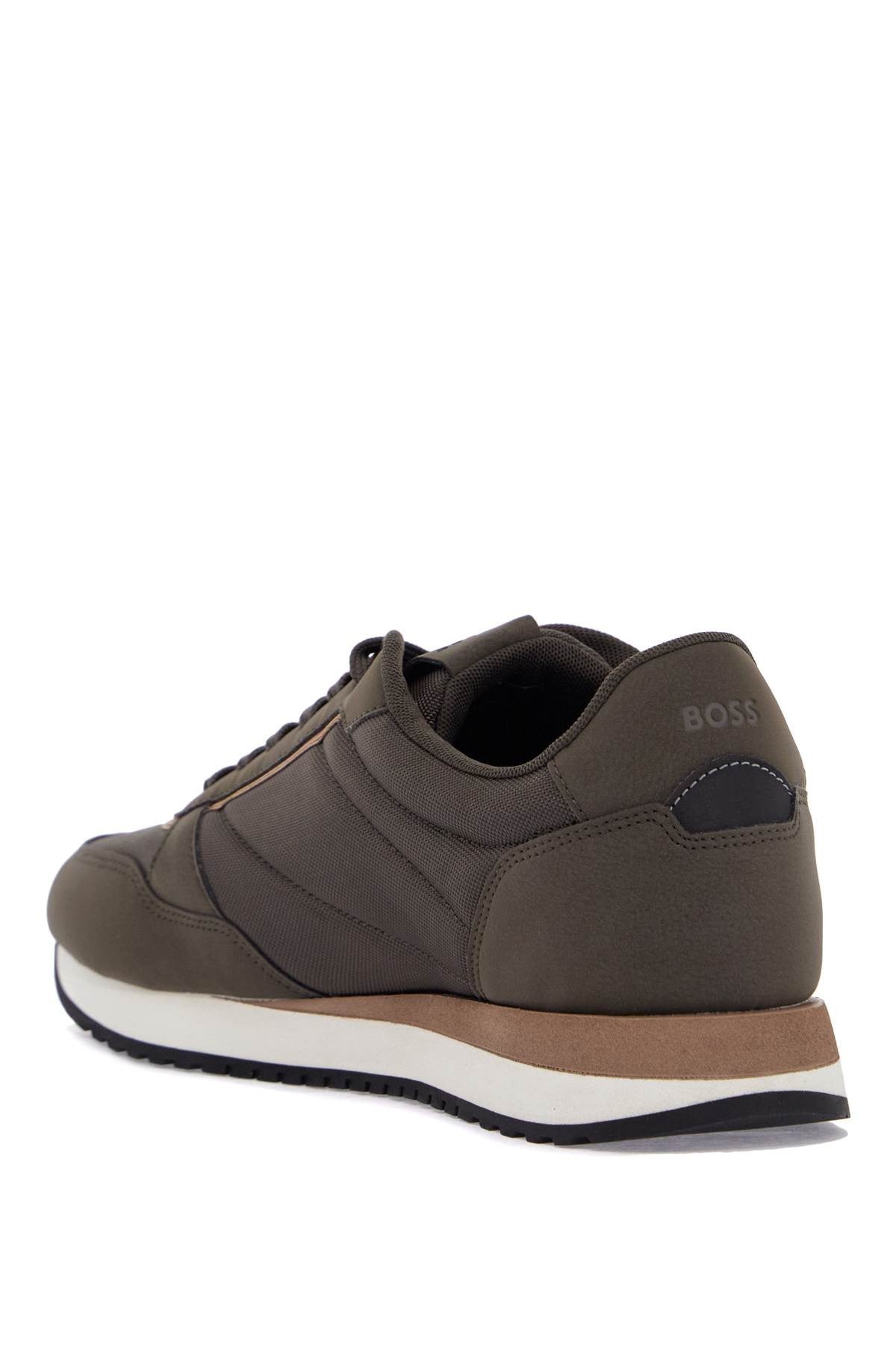 contemporary breathable dark green sneakers for men