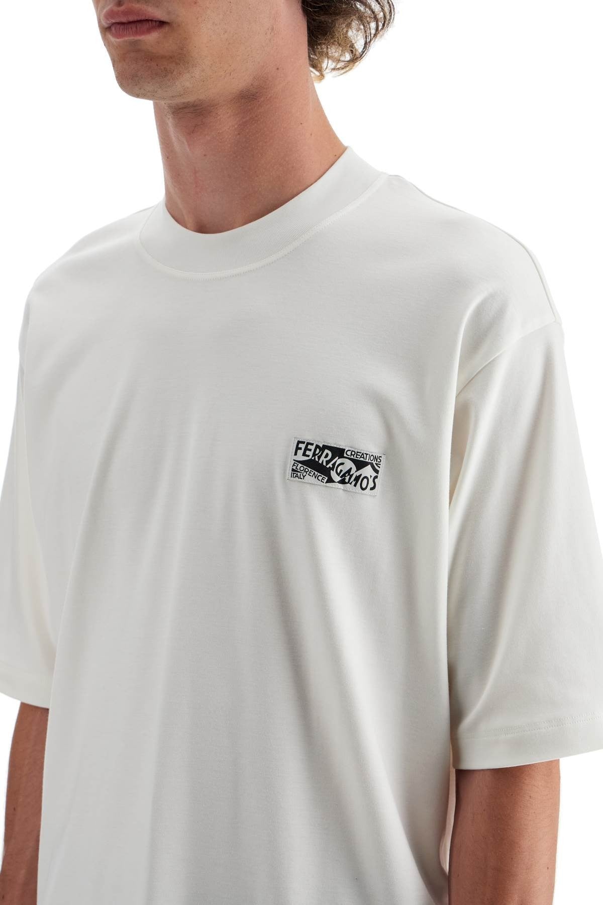 cotton and silk blend t-shirt