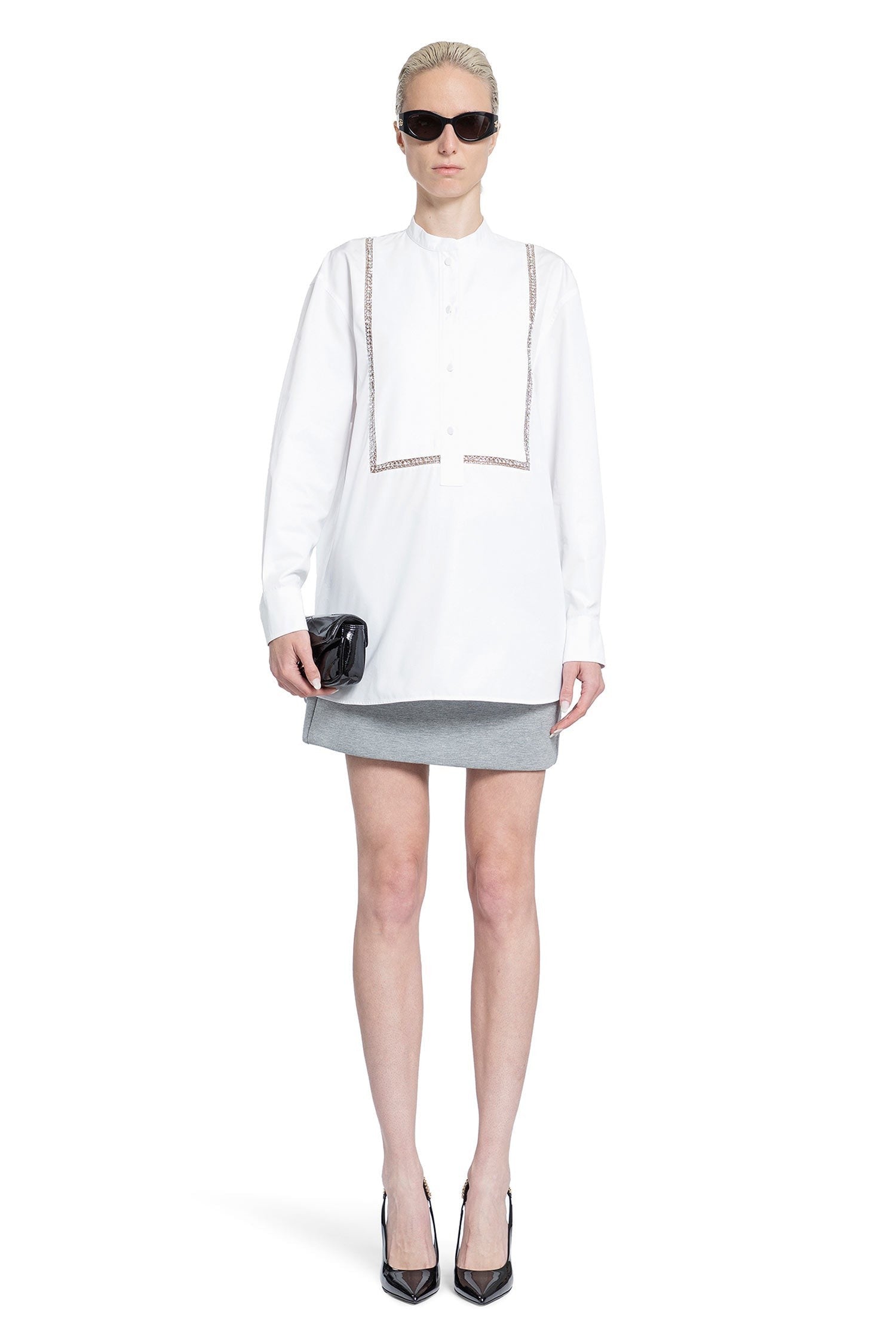 Cotton Poplin Kaftan Shirt