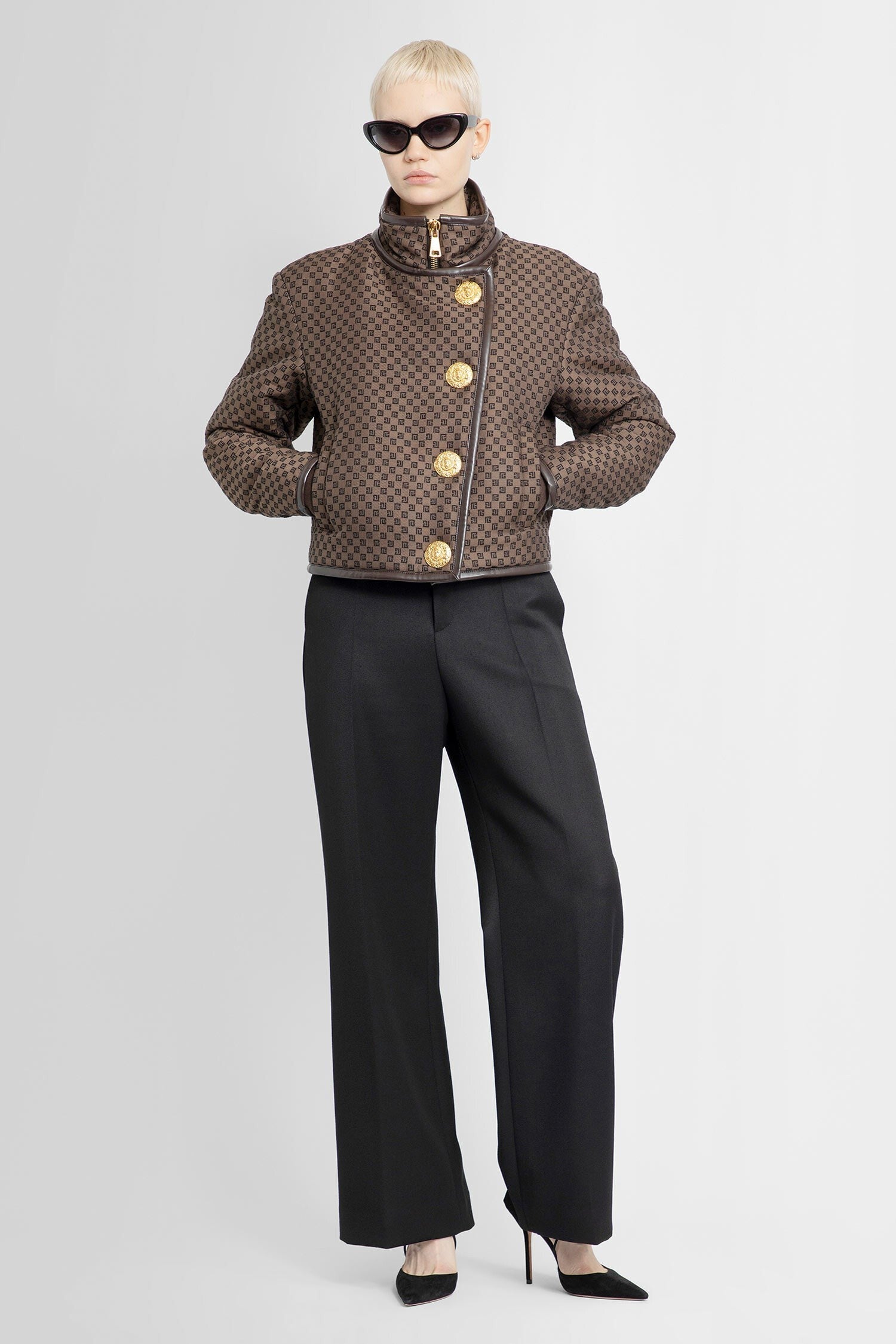 cropped mini monogram jacket