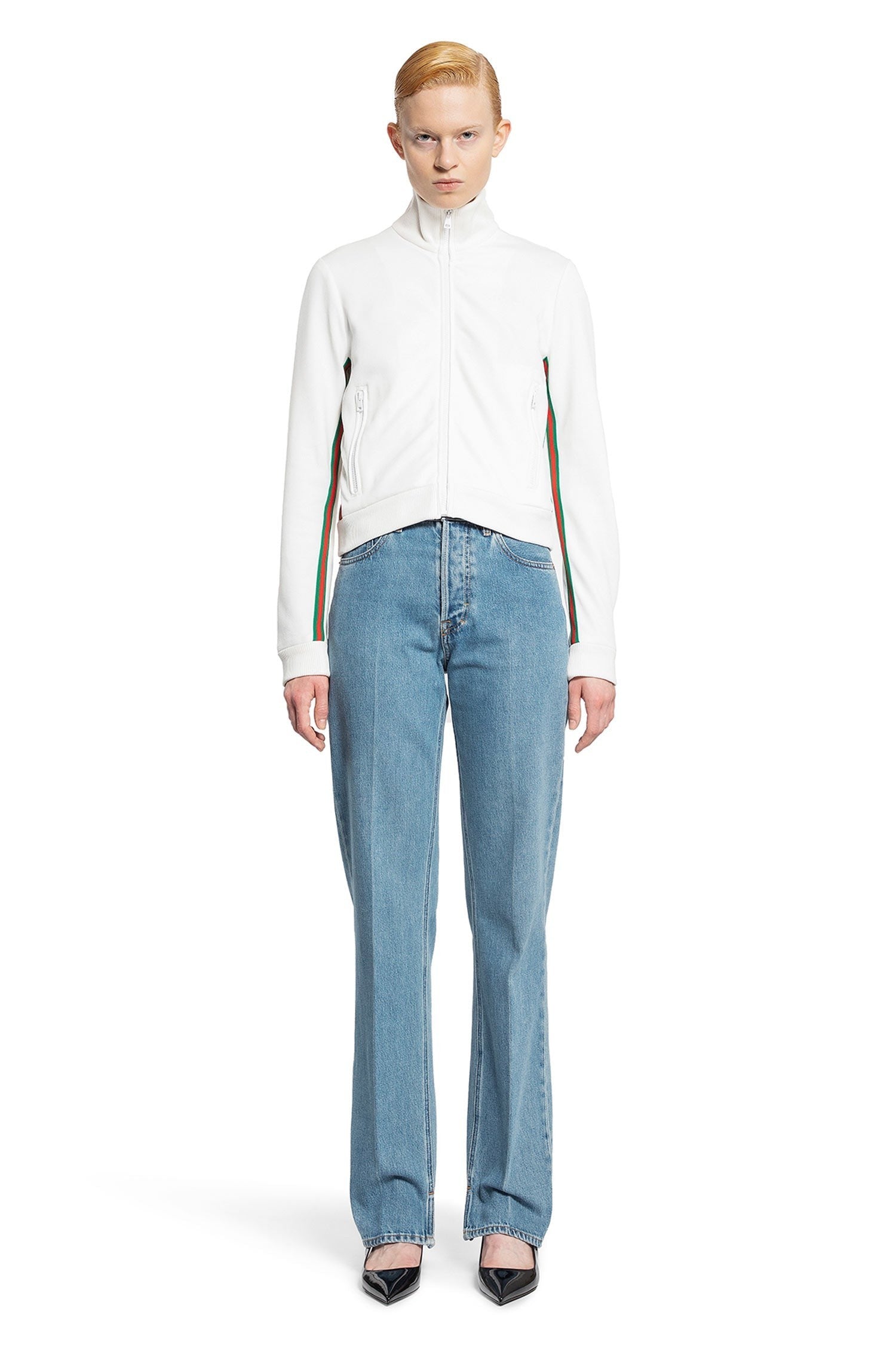 Cropped Web Track Jacket