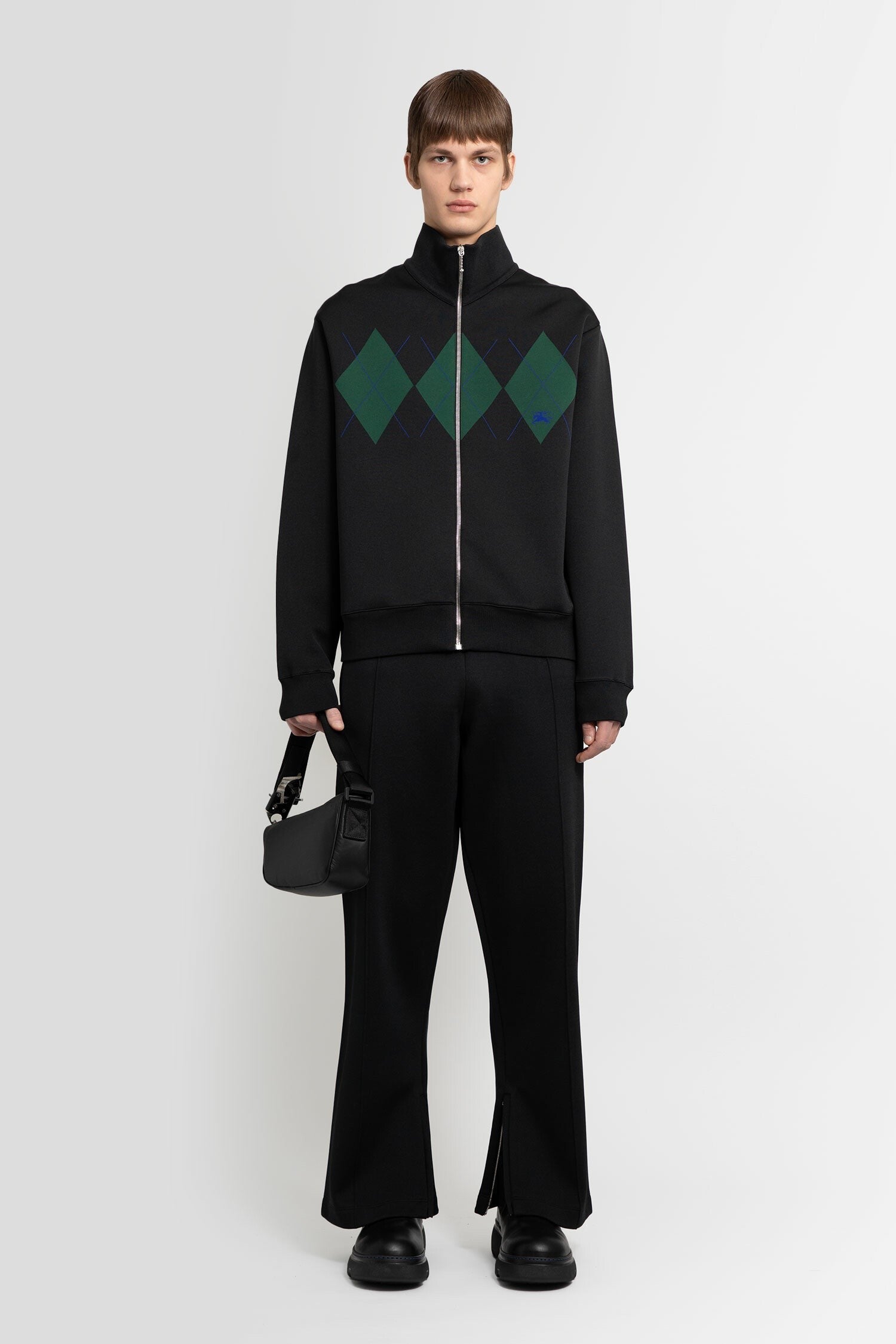Double-Faced Viscose Blend Track Pants