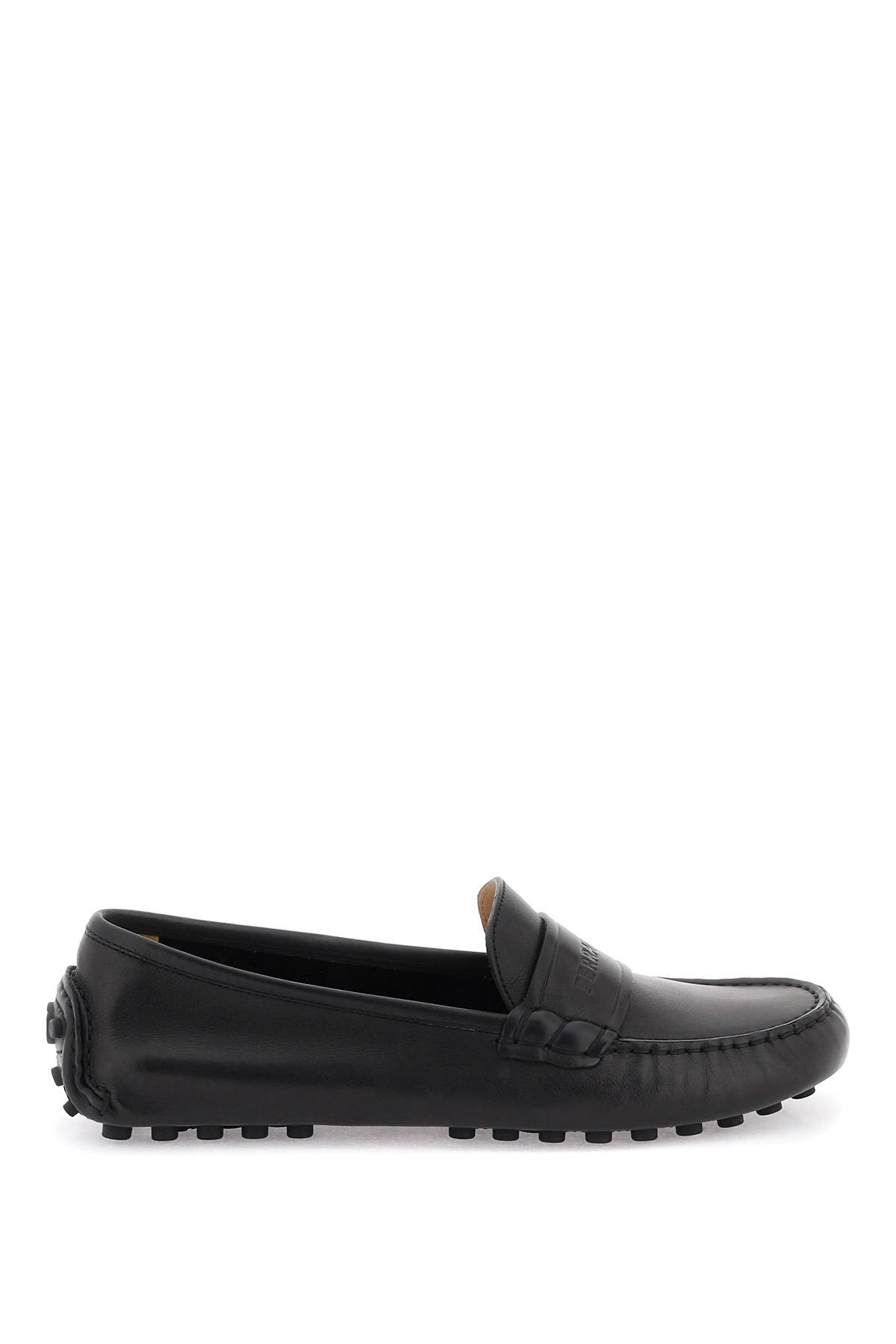 Embossed Logo Loafers