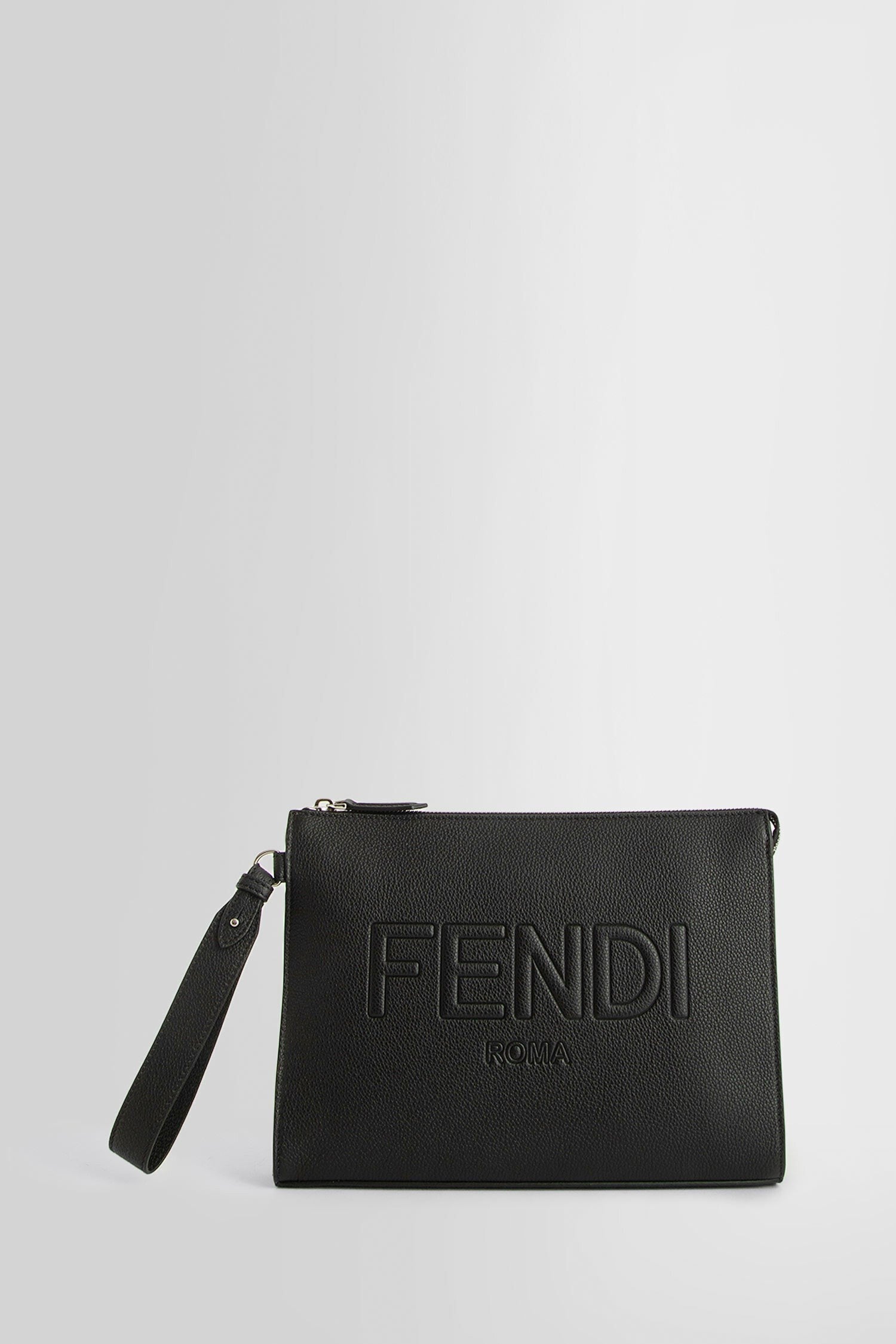 embossed logo pouch