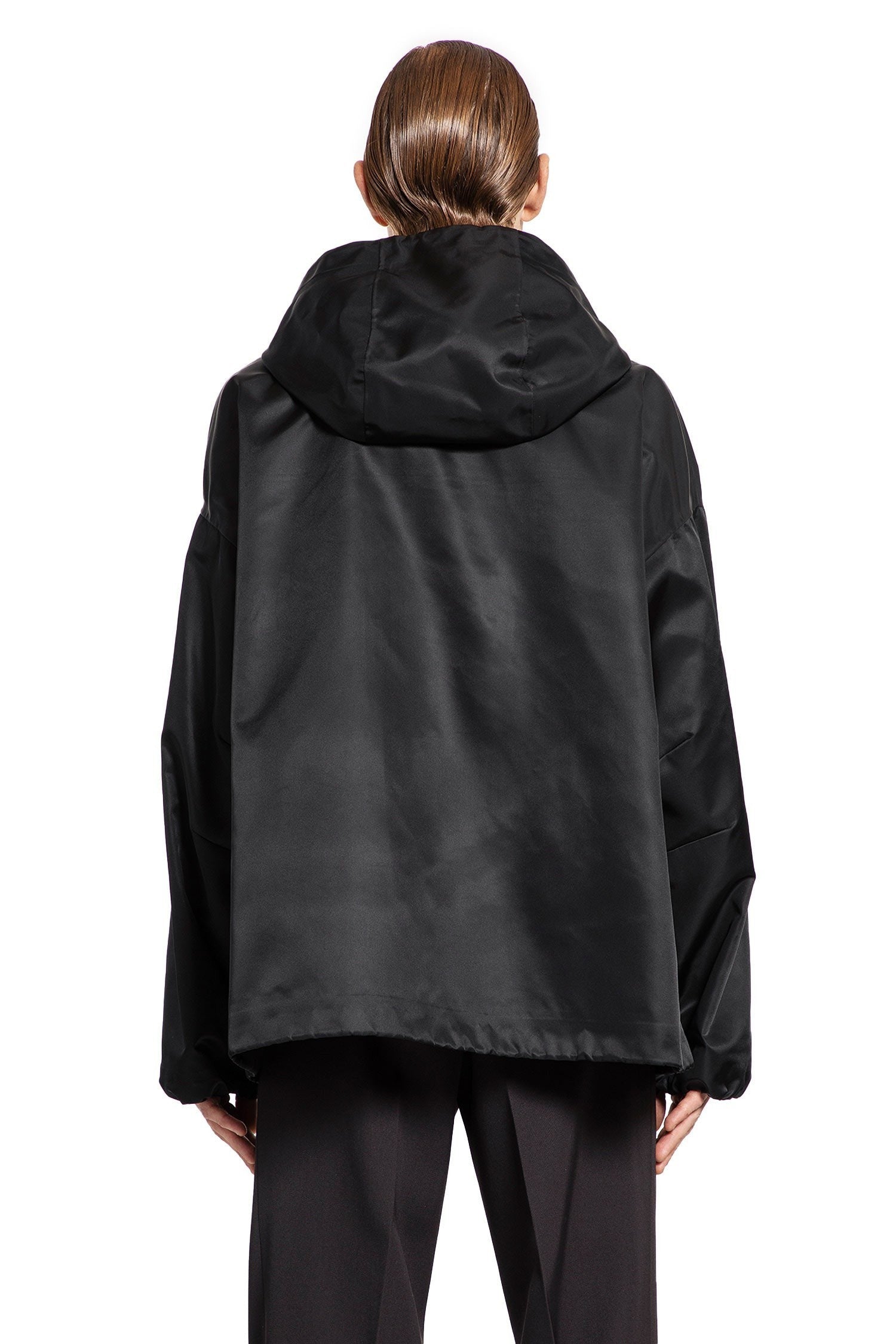 Embroidered Logo Nylon Windbreaker