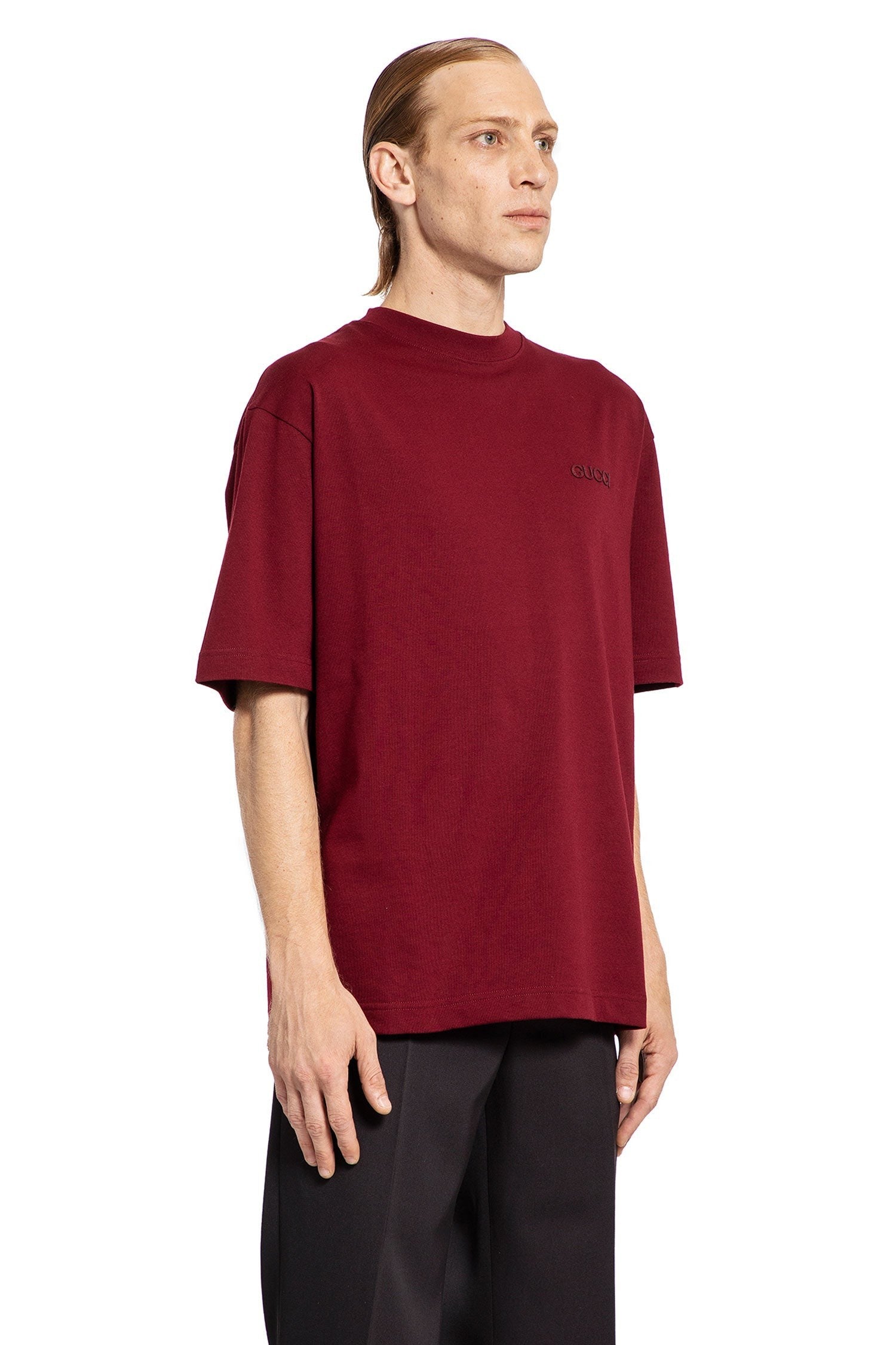 Embroidered Logo Oversized T-Shirt