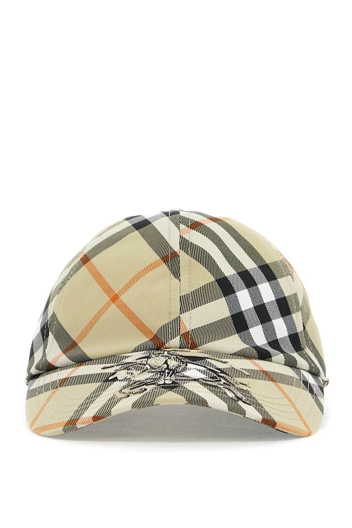ered checkered baseball cap