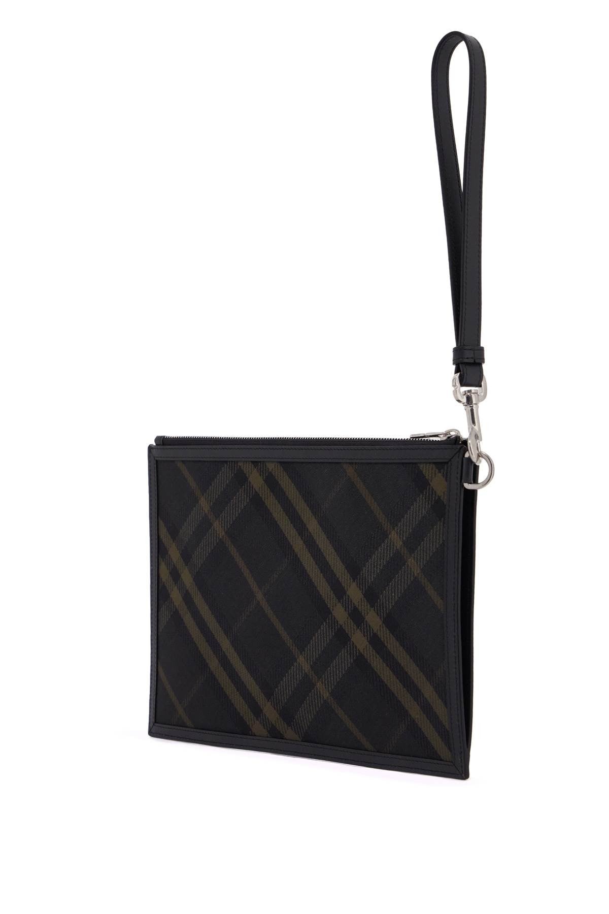 ered\n\ncheckered coated canvas pouch bag