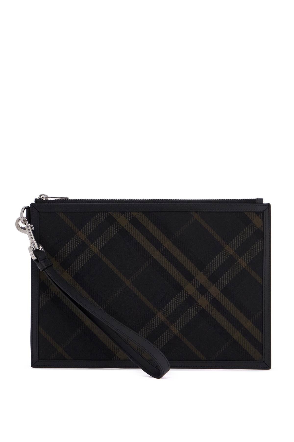 ered\n\ncheckered coated canvas pouch bag
