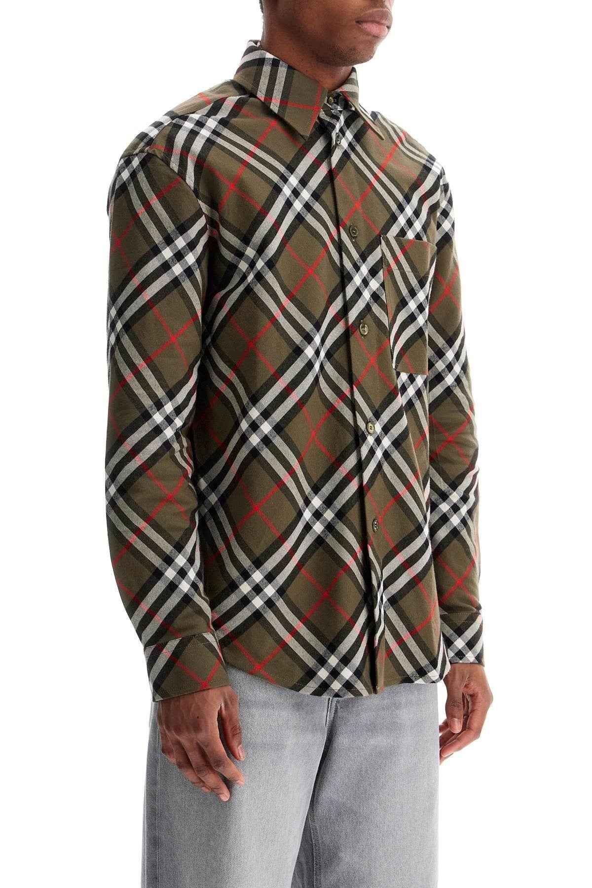 ered cotton flannel shirt