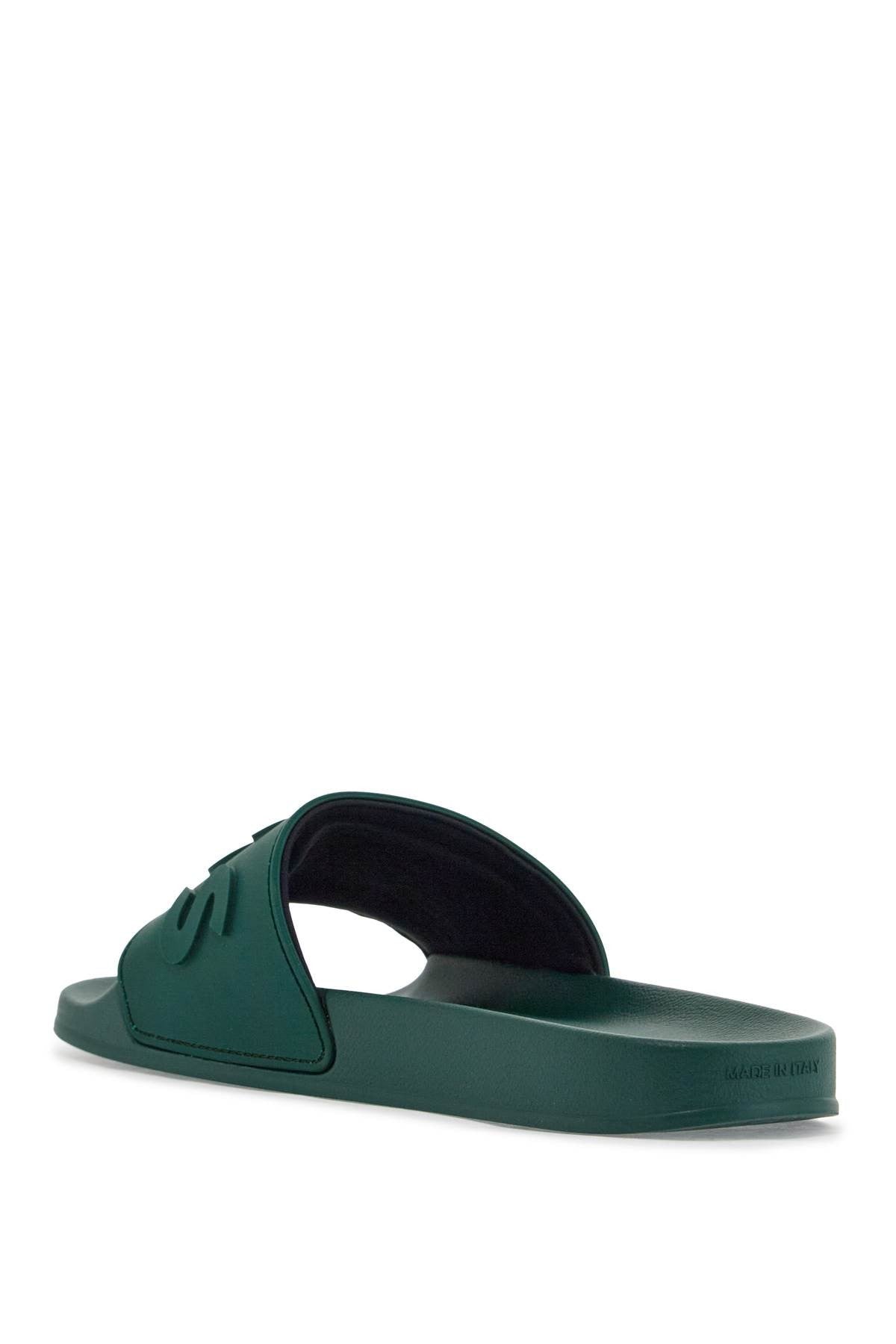ergonomic minimalist green slippers with rubber sole