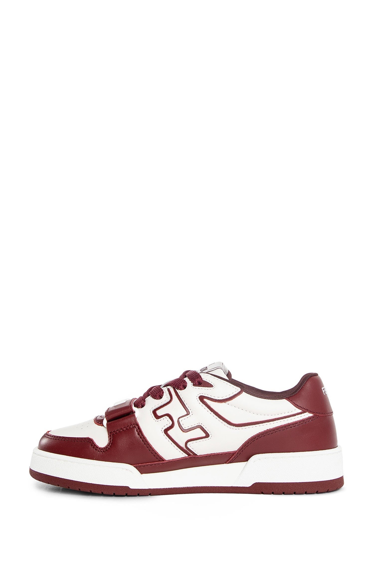 Fendi Match Leather Low-Tops Sneakers
