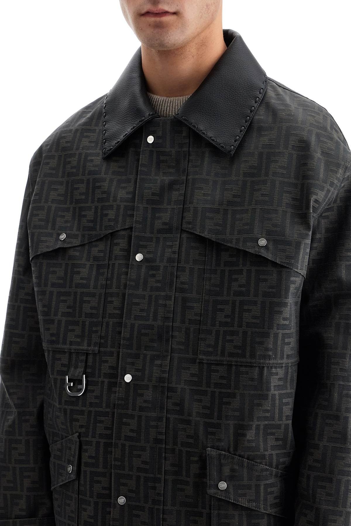 "ff coated canvas blous
