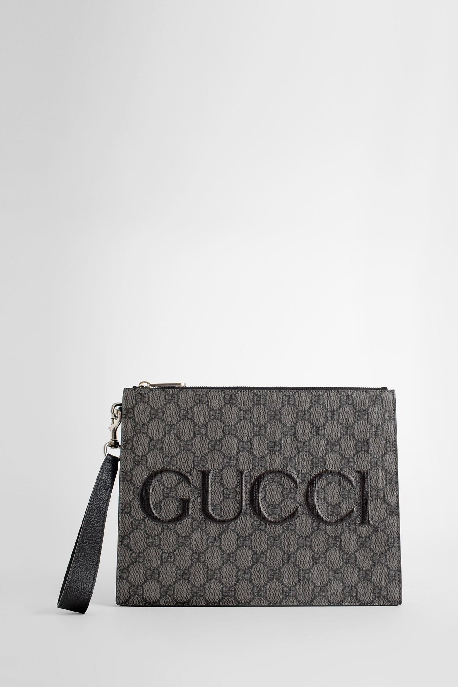 Gg Supreme Canvas Pouch With Strap