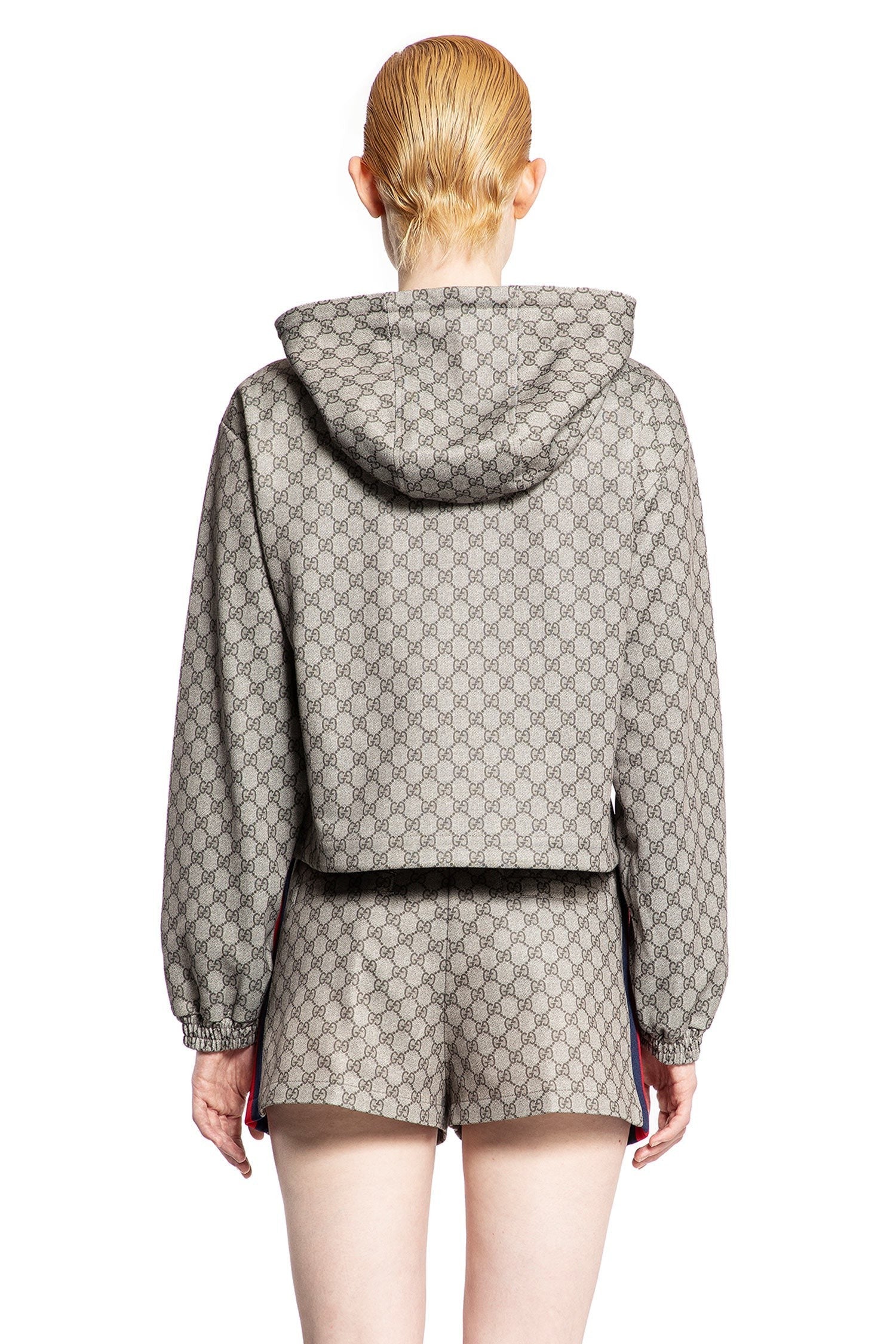 Gg Technical Jersey Zip-Up Jacket