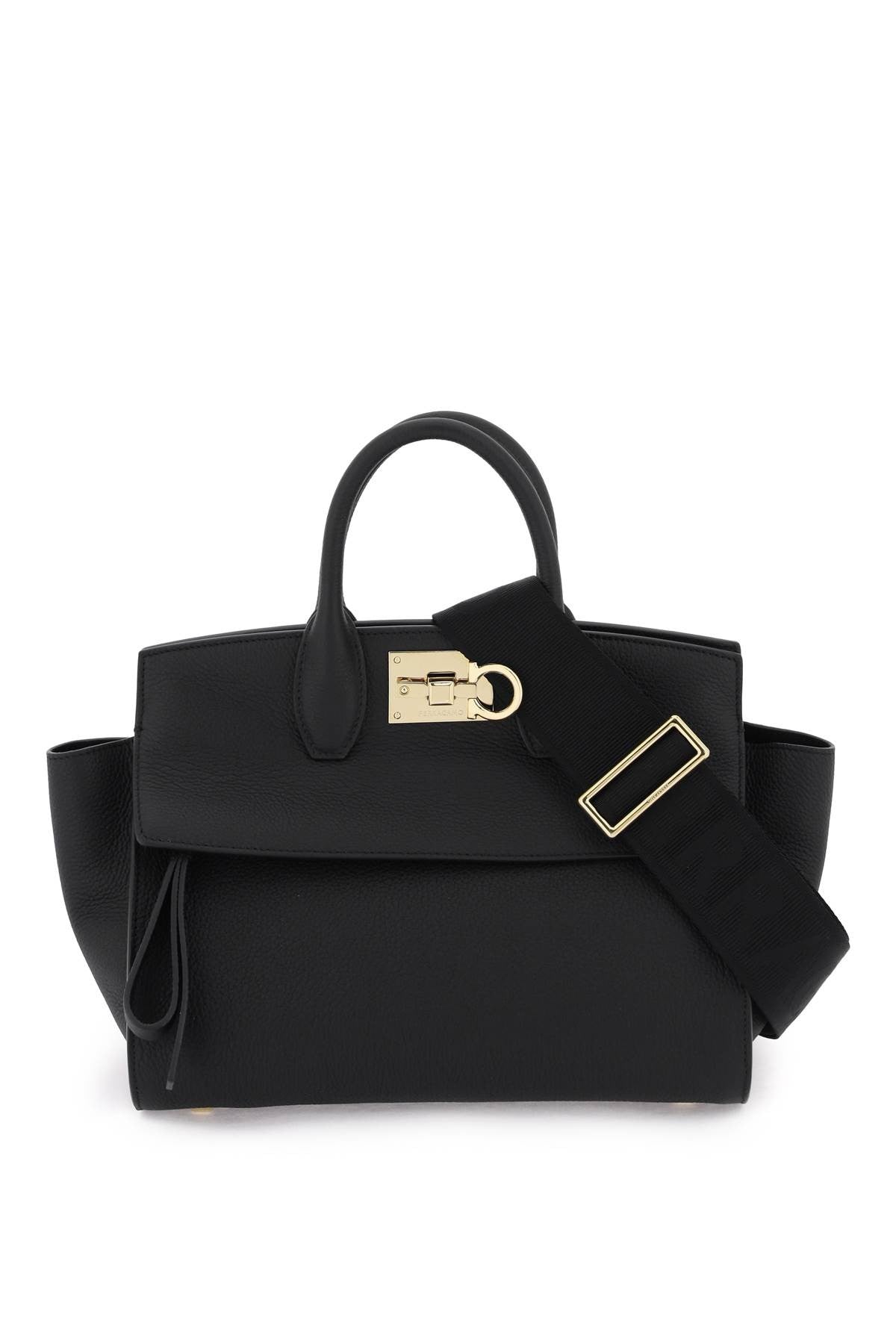 Grained Leather Studio Bag