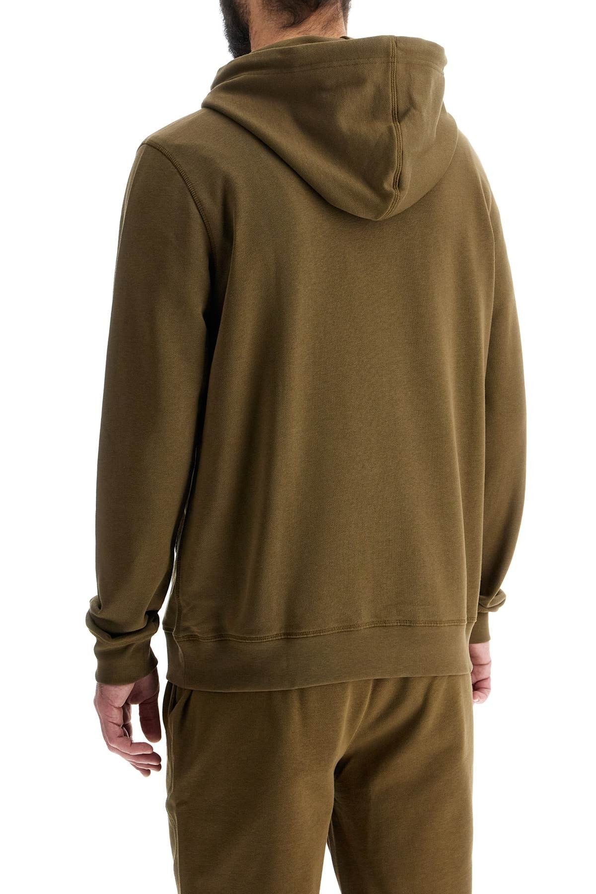 green zip-up hoodie with kangaroo pocket cotton