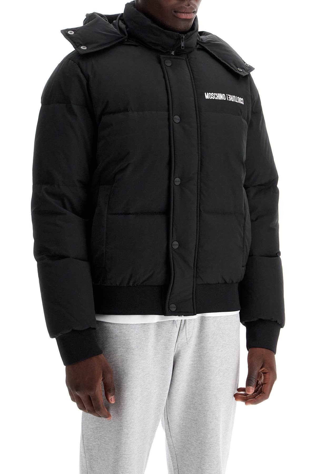 High-Neck Down Jacket With Hood