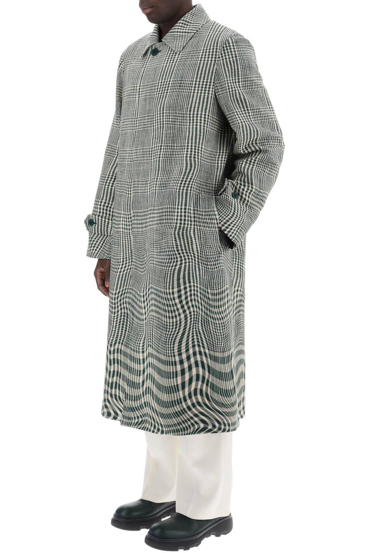 houndstooth car coat with