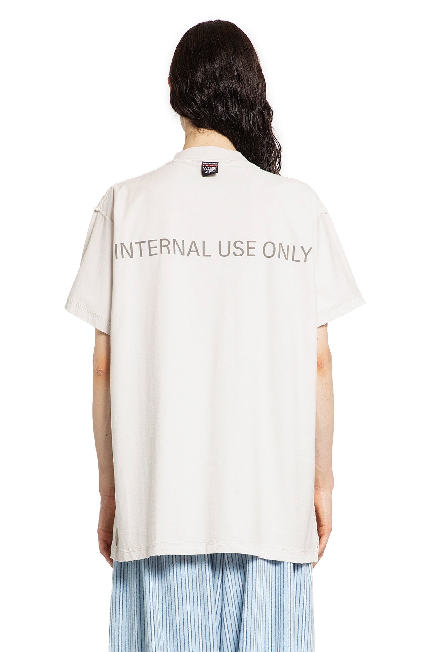 Internal Use Only Inside-Out Oversized T-Shirt