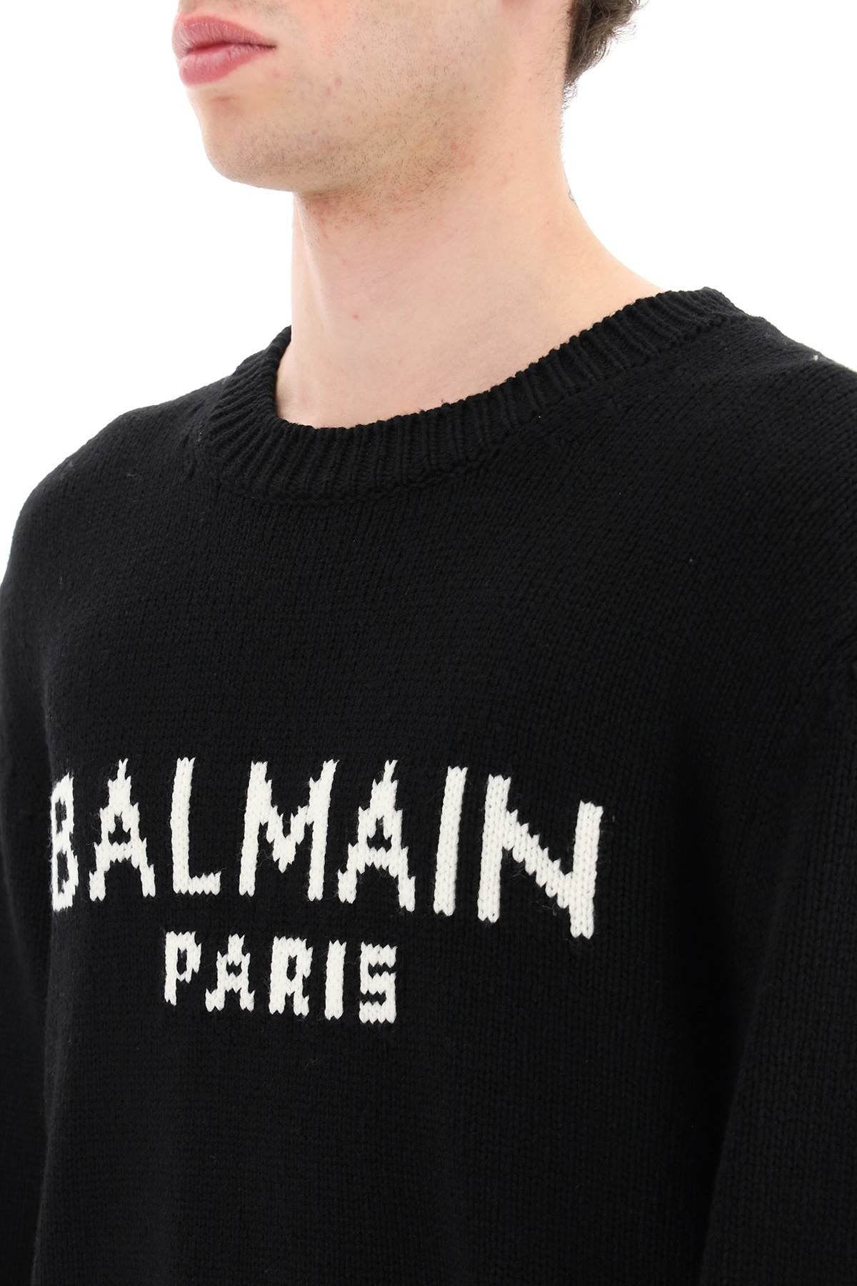 Jacquard Logo Sweater
