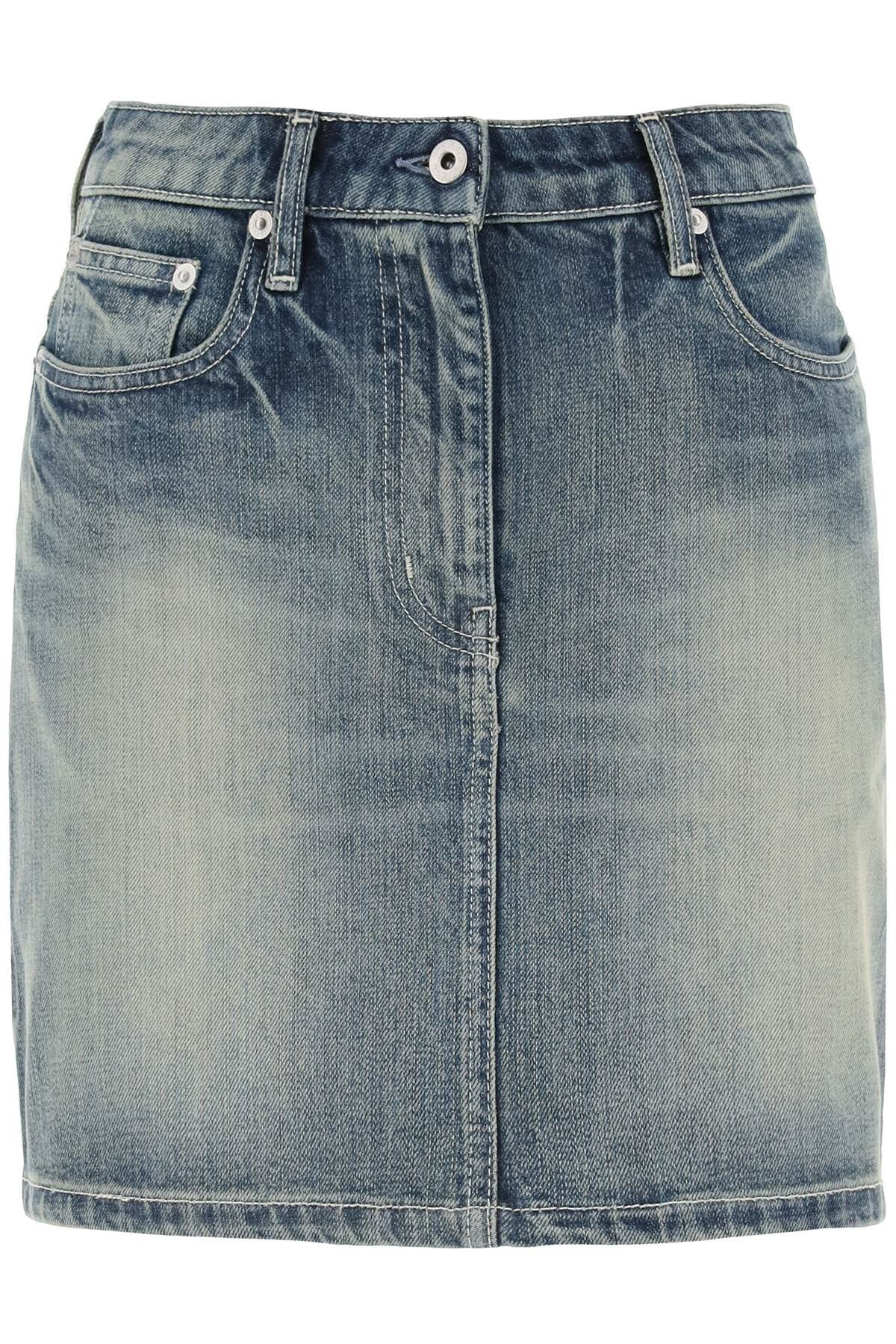 japanese denim mini skirt