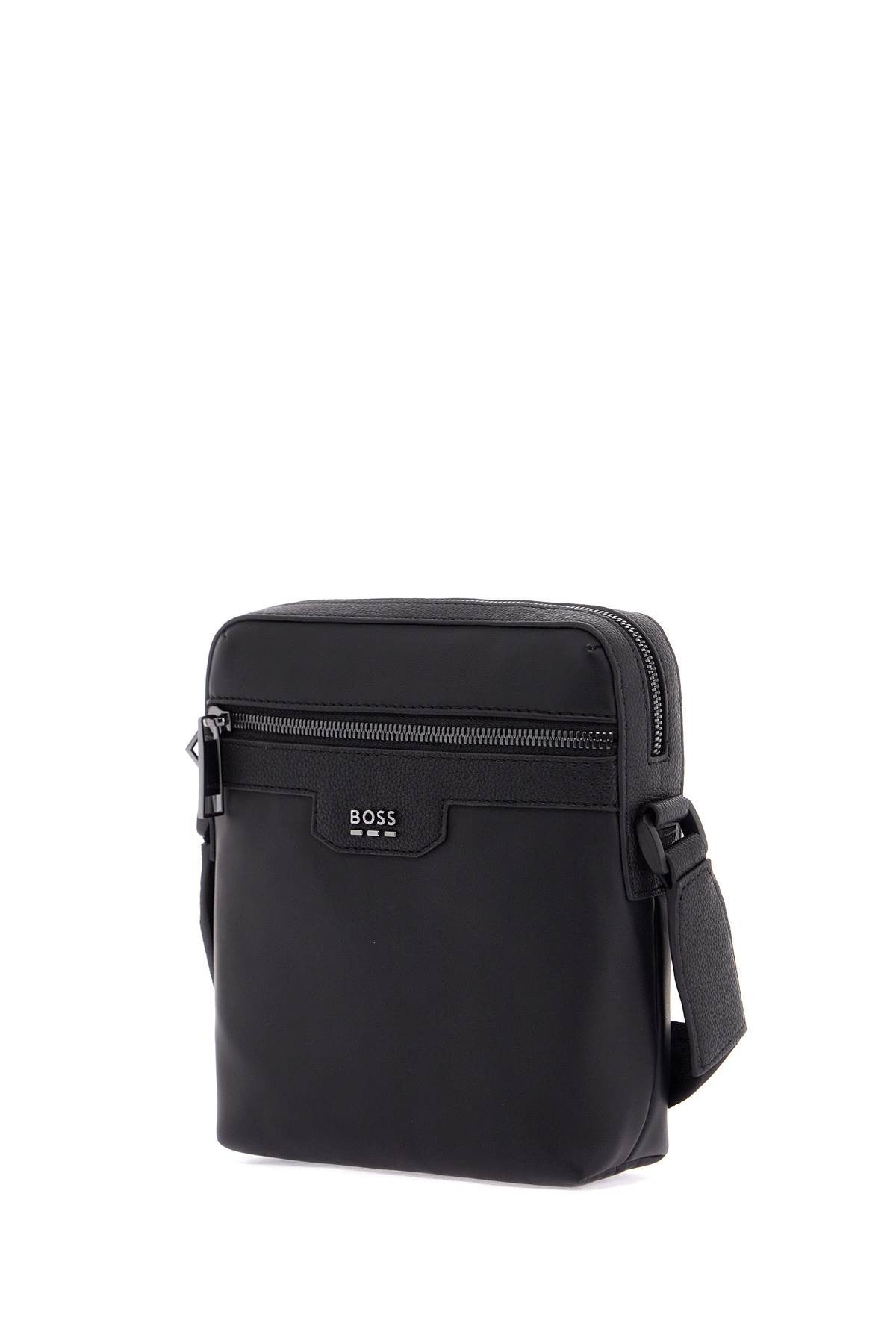jareth black synthetic shoulder bag with zip for office and travel