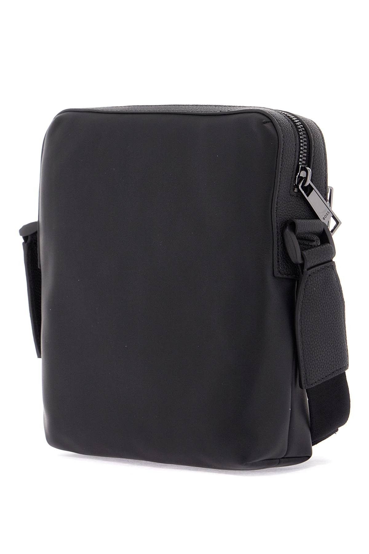 jareth black synthetic shoulder bag with zip for office and travel