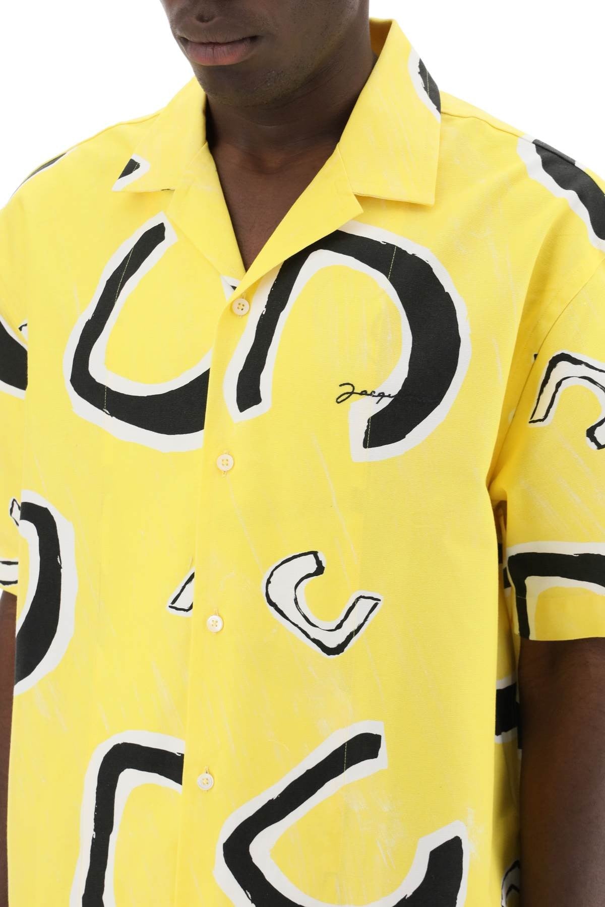 jean bowling shirt for men