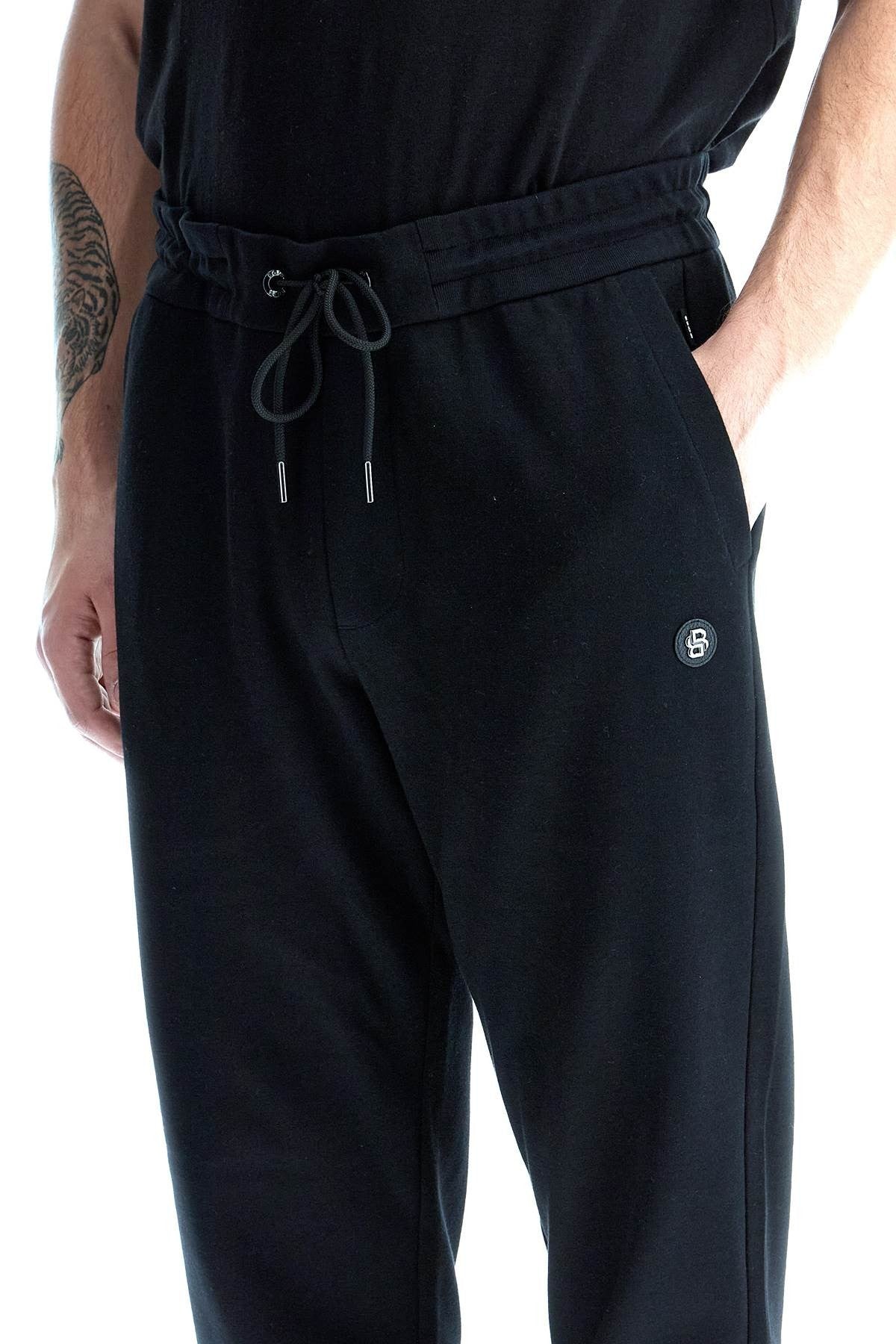jogger pants with double monogram