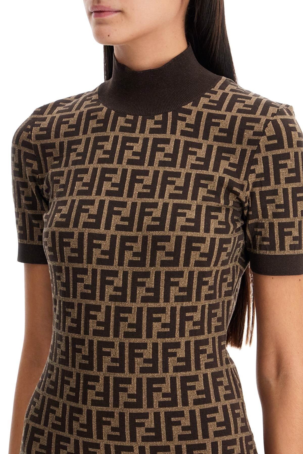 'Knit Midi Dress With Ff