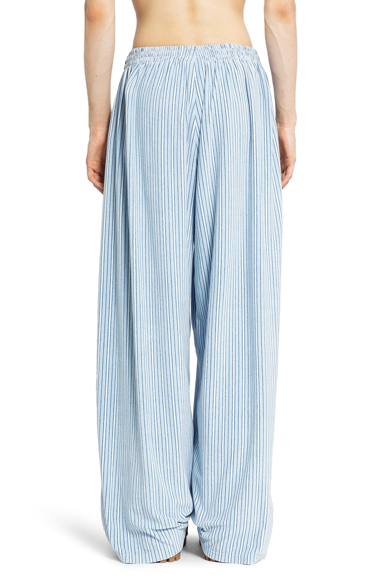Large Pyjama Pants In Striped Light Fleece