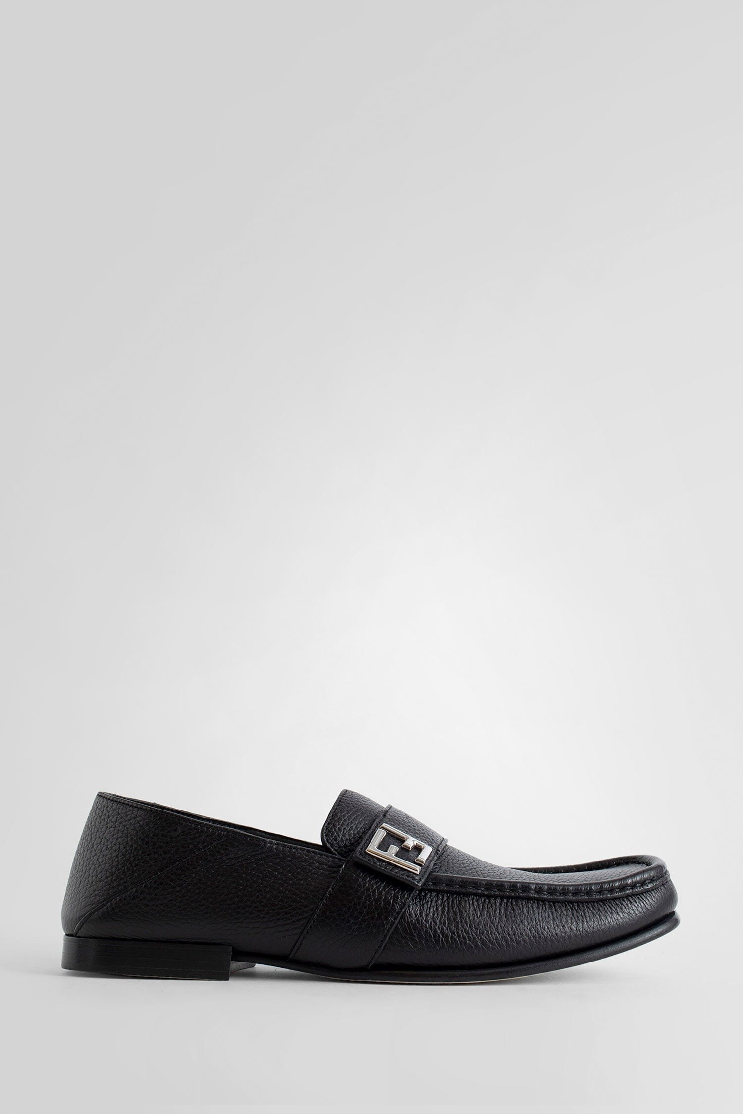 leather ff loafers