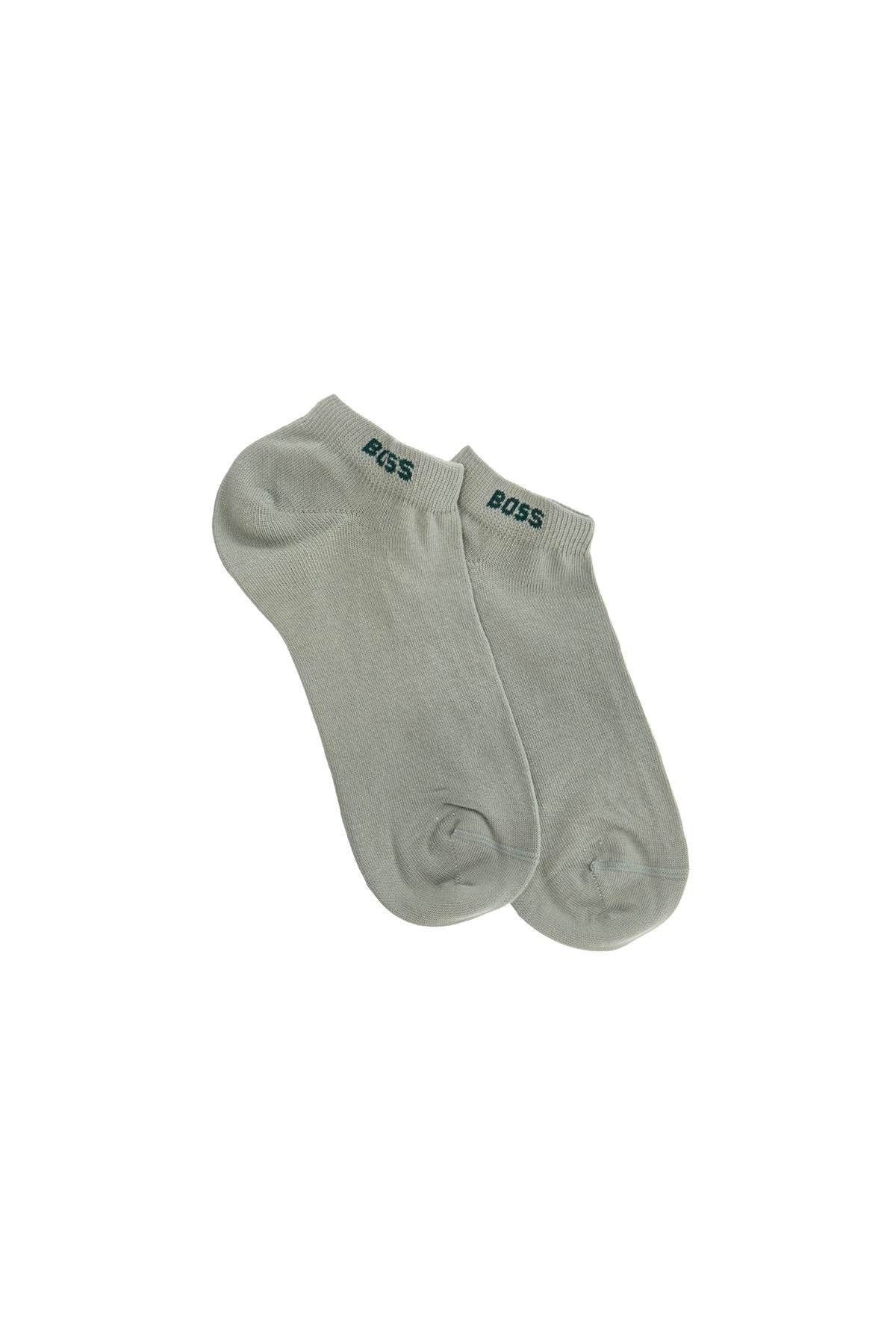 light and dark green slim fit socks set of 2 cotton comfort