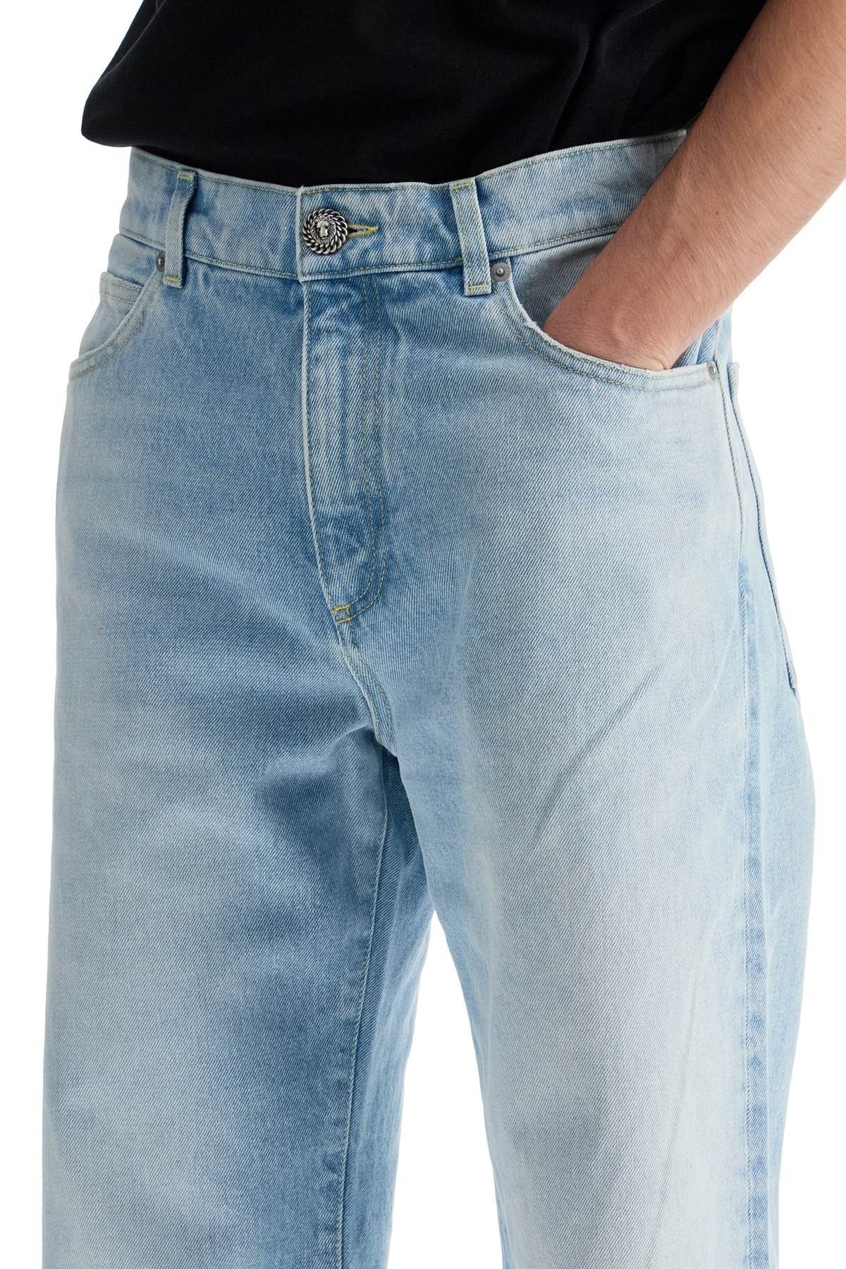 light wash loose fit jeans