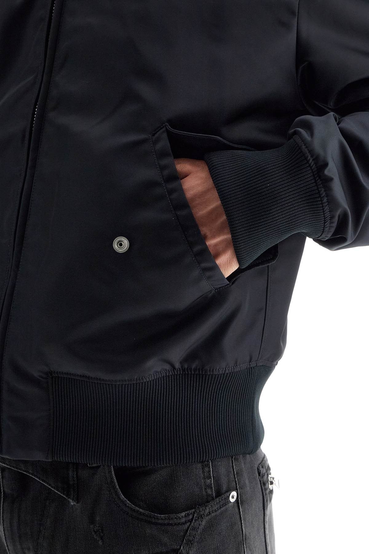 lightweight bomber jacket with embroidery