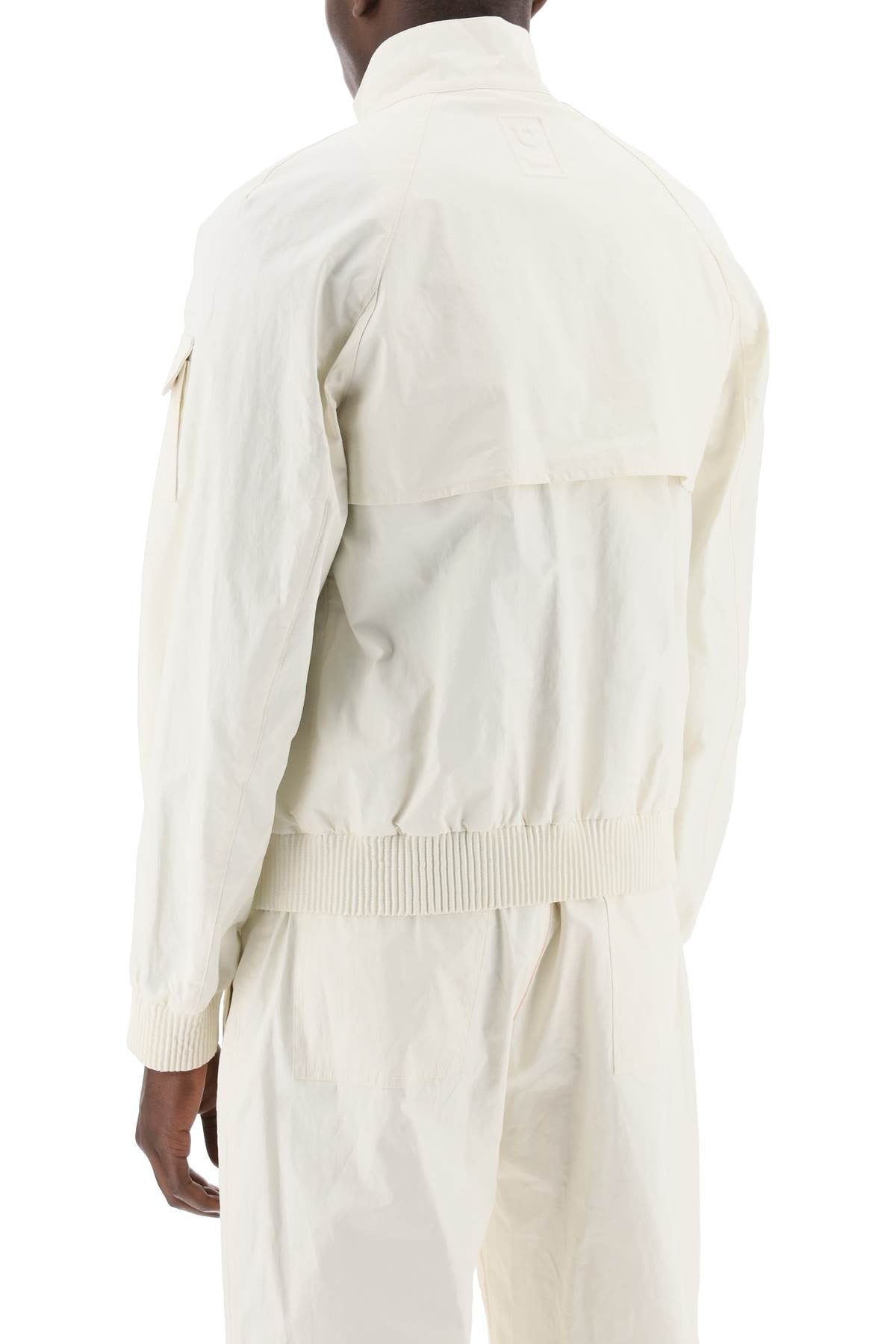 linen coated blouson