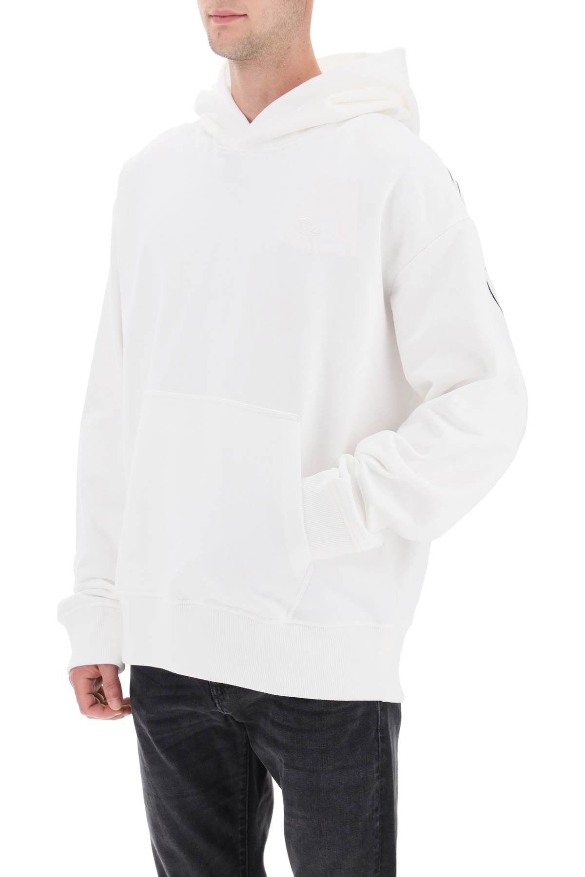 logo embroidered hoodie