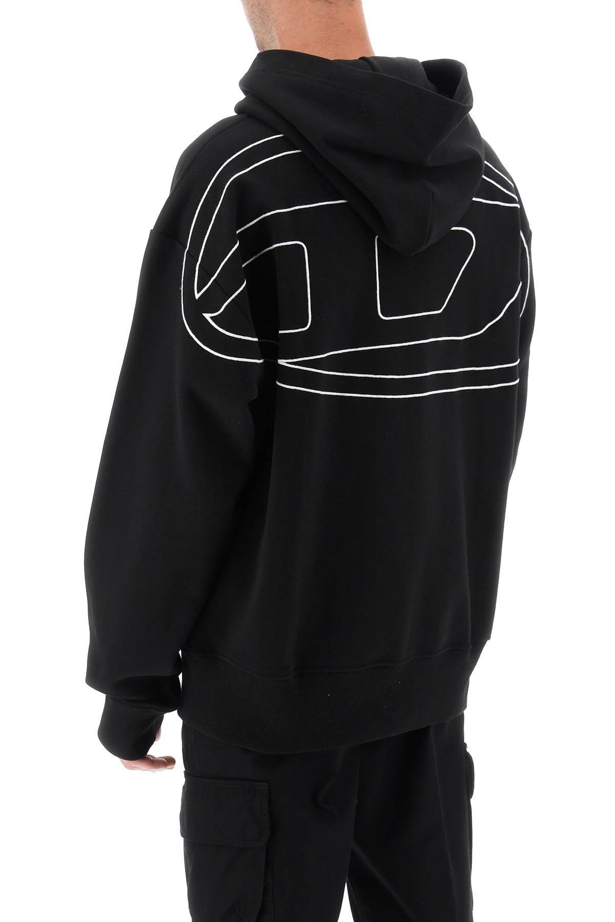 logo embroidered hoodie