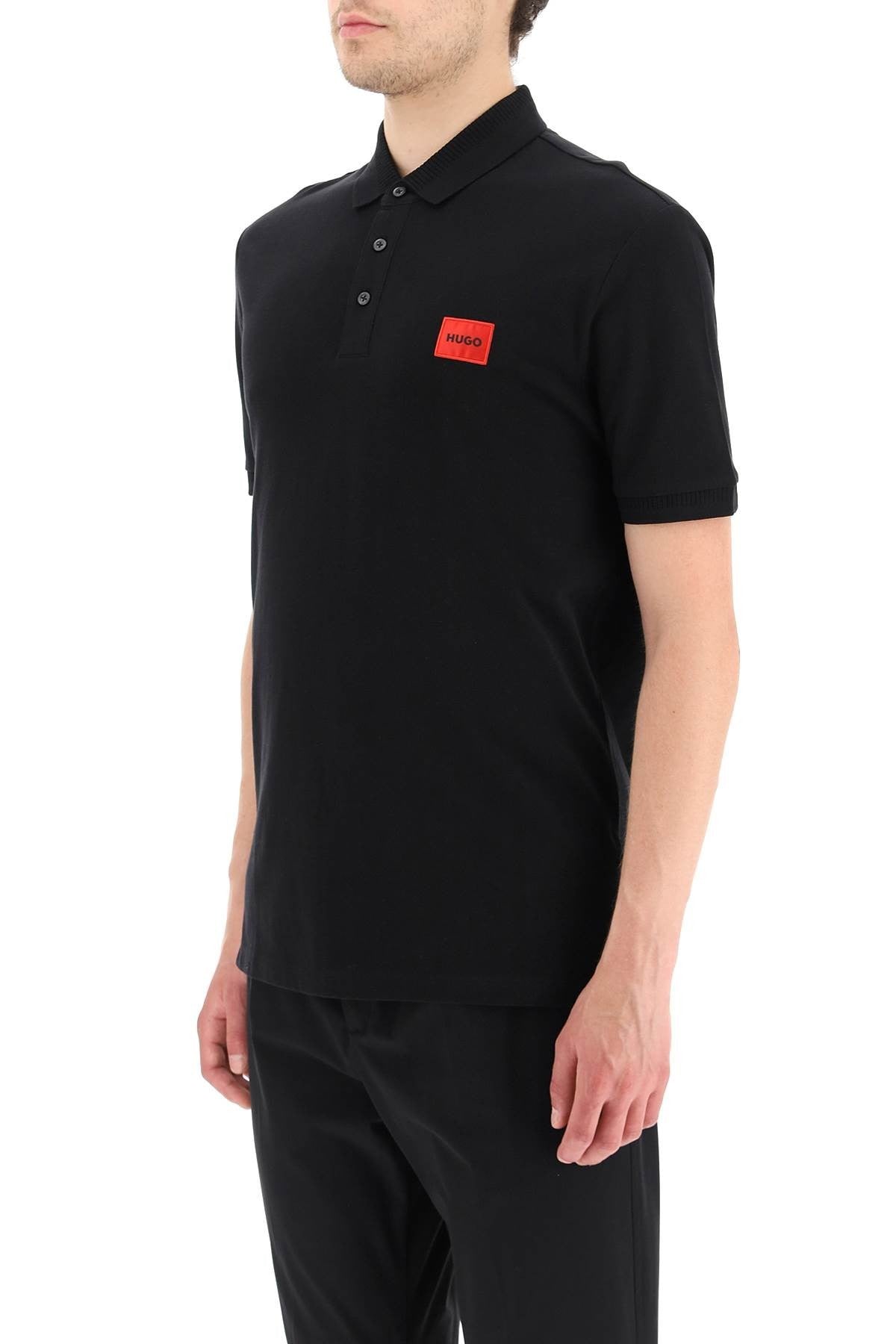 logo patch polo shirt