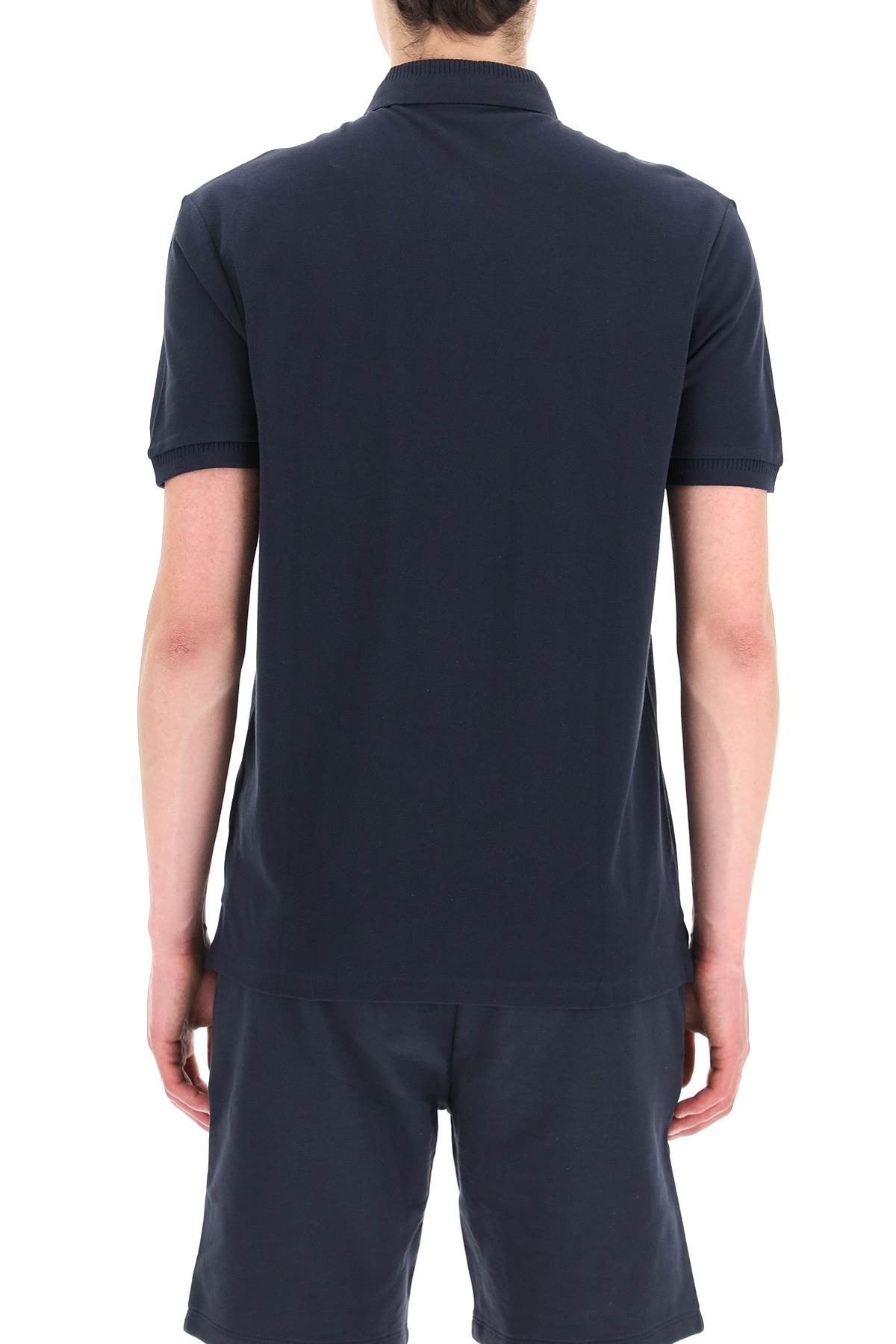 logo patch polo shirt