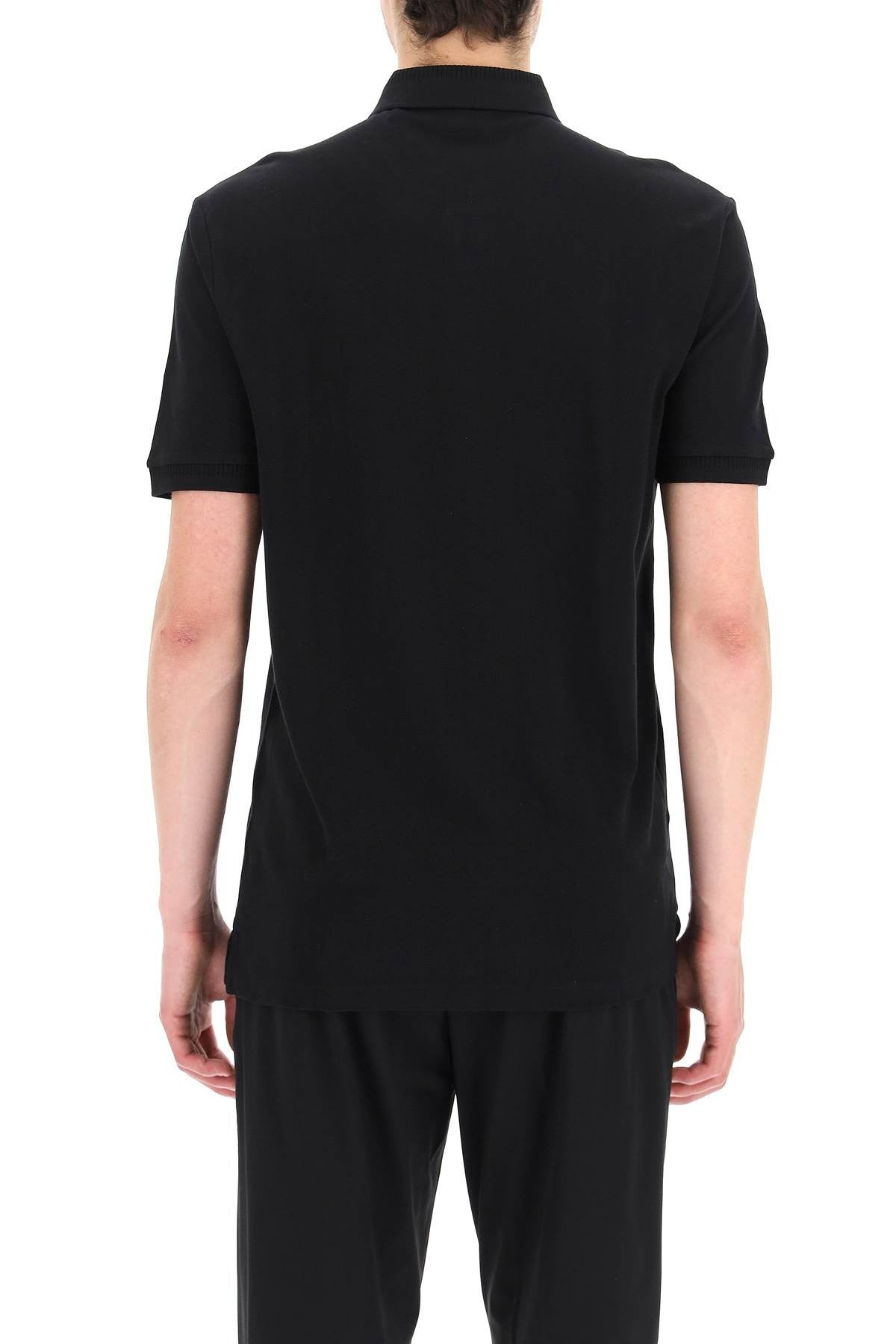 logo patch polo shirt