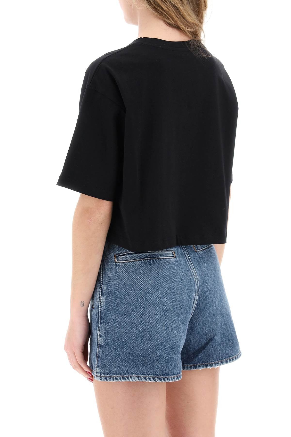 logo print boxy t-shirt