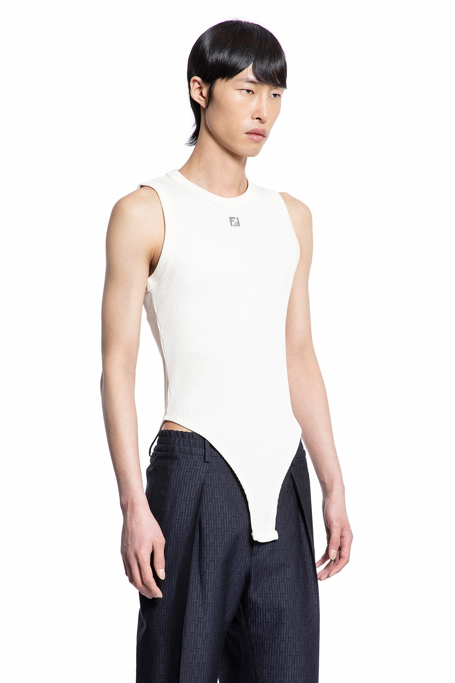 Logo Ribbed Bodysuit
