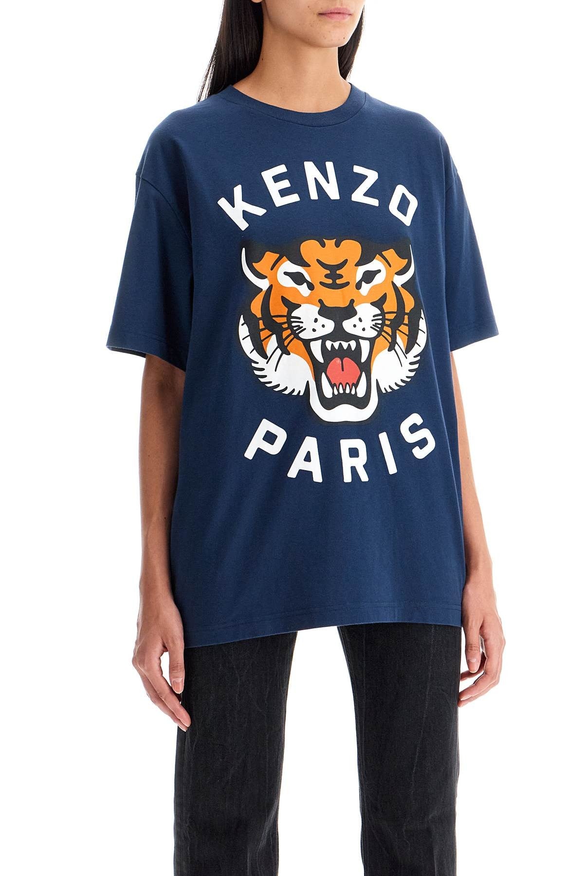 lucky tiger crew-neck t-shirt