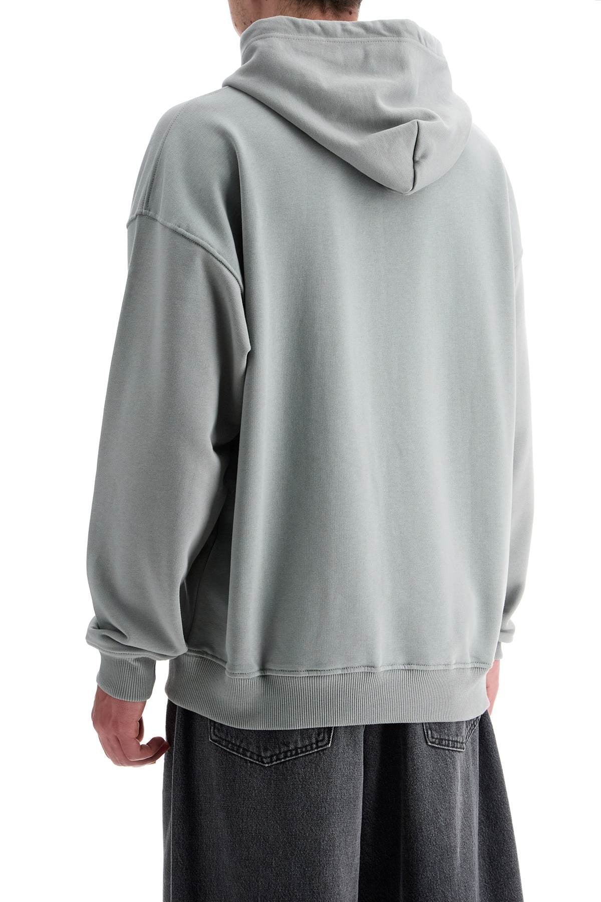 men's grey cotton hoodie with kangaroo pocket