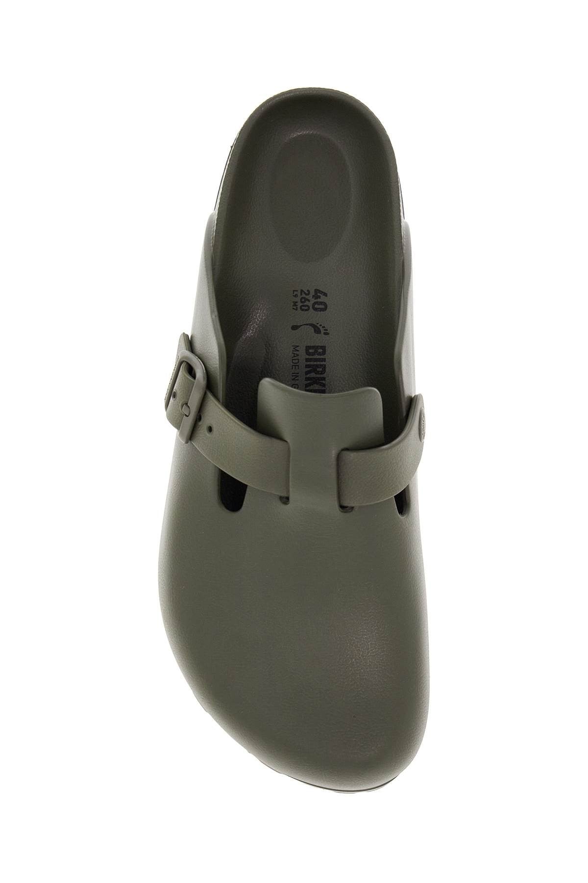 men's khaki eva clogs with adjustable buckle