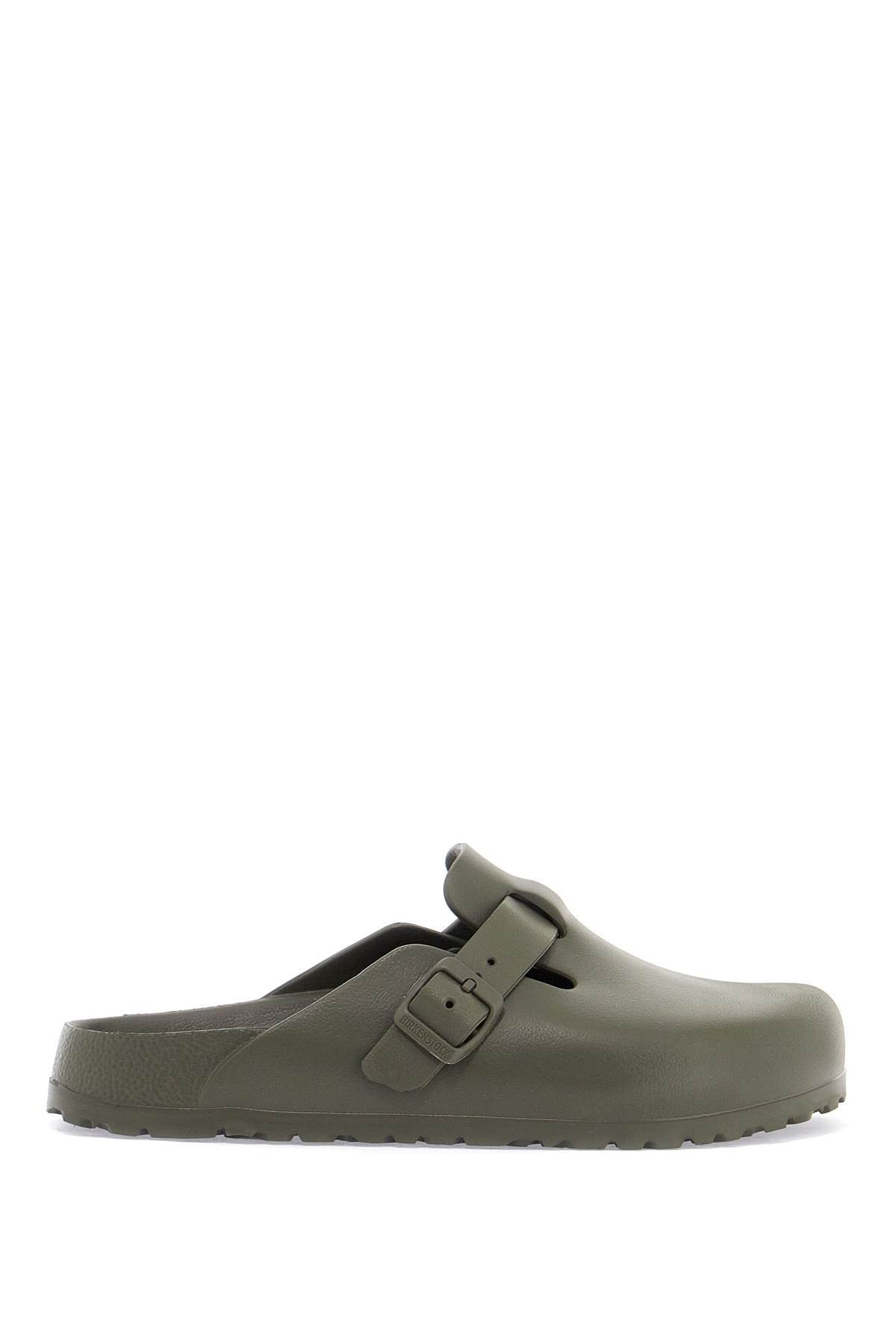 men's khaki eva clogs with adjustable buckle