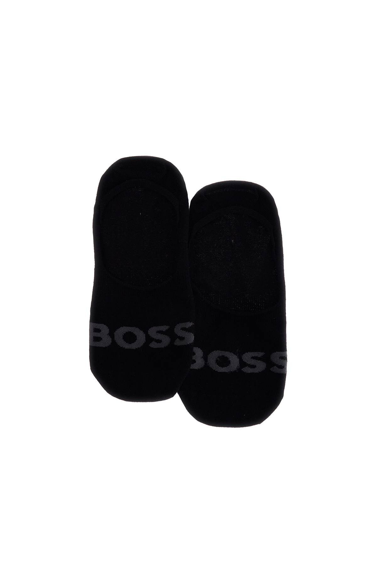 men's low profile slim black socks with minimalist logo